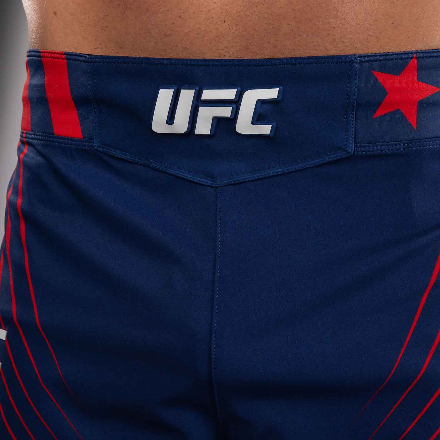 VENUM／ヴェナム　ファイトショーツ　　Official UFC Freedom 250 by Venum Authentic Fight Night Men's Blue Short Fit Short／オフィシャル UFC フリーダム 250 by ヴェナム オーセンティック ファイトナイト メンズ ショートフィット ファイトショーツ（ブルー）