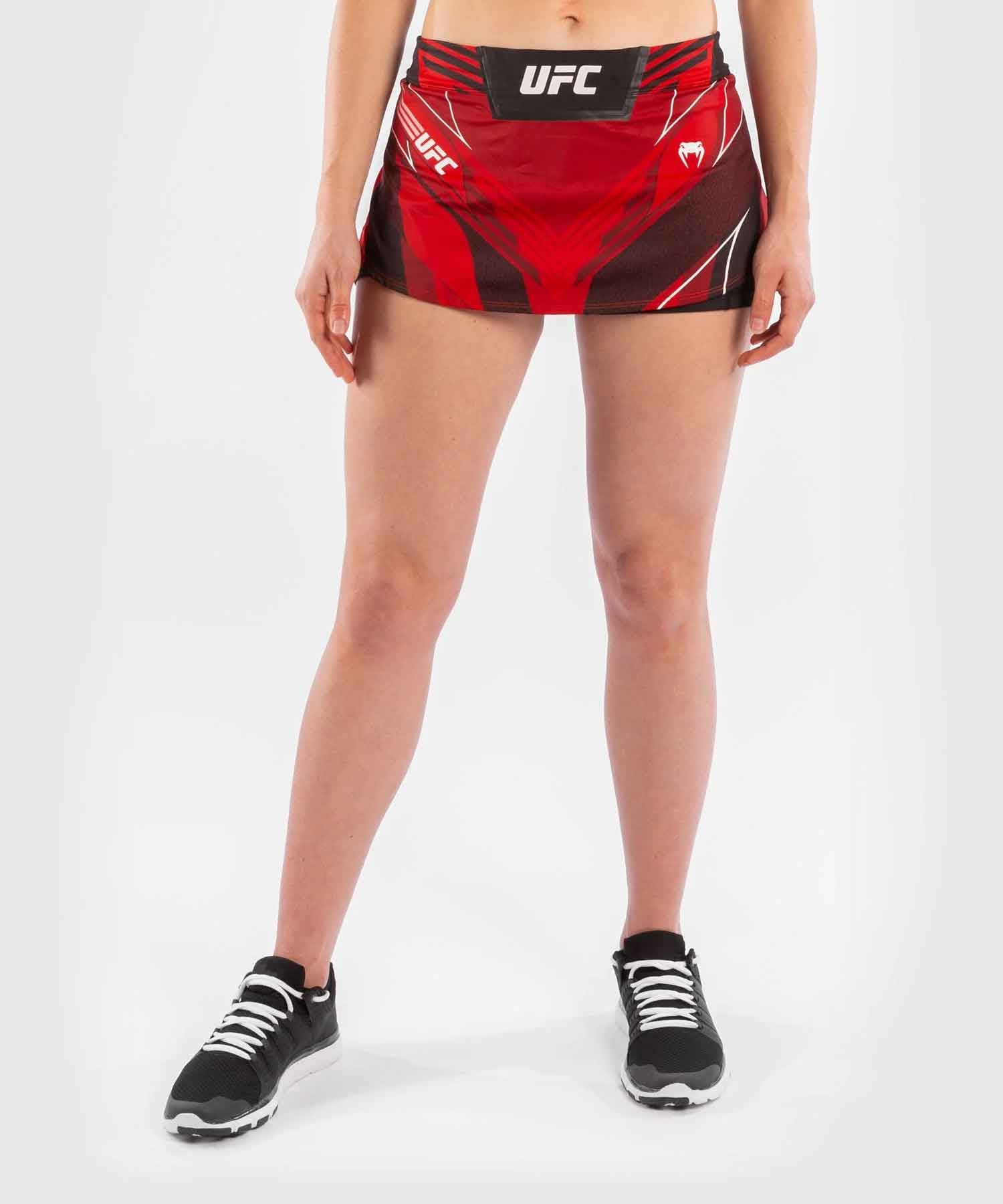 VENUM WOMEN／レディース　ファイトショーツ　　UFC VENUM AUTHENTIC FIGHT NIGHT WOMEN'S SKORT／UFC VENUM オーセンティック ファイトナイト レディース スコート（レッド／黒）