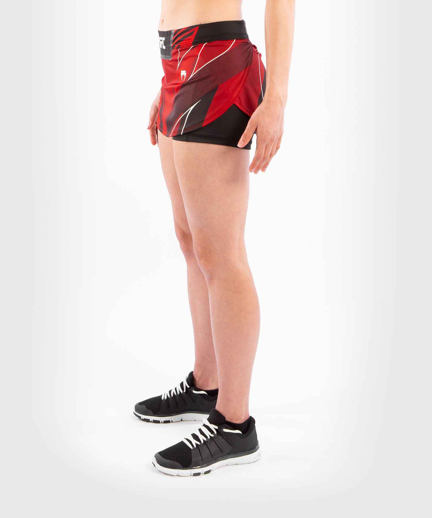 VENUM WOMEN／レディース　ファイトショーツ　　UFC VENUM AUTHENTIC FIGHT NIGHT WOMEN'S SKORT／UFC VENUM オーセンティック ファイトナイト レディース スコート（レッド／黒）