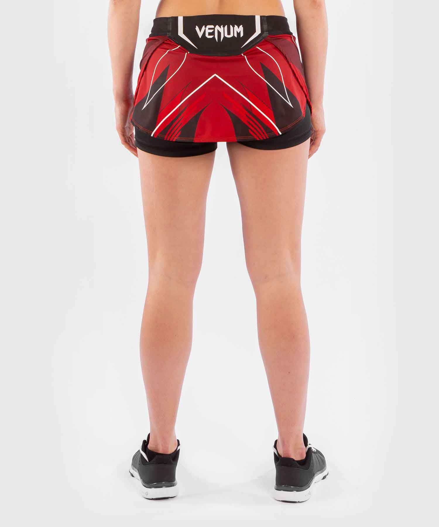 VENUM WOMEN／レディース　ファイトショーツ　　UFC VENUM AUTHENTIC FIGHT NIGHT WOMEN'S SKORT／UFC VENUM オーセンティック ファイトナイト レディース スコート（レッド／黒）