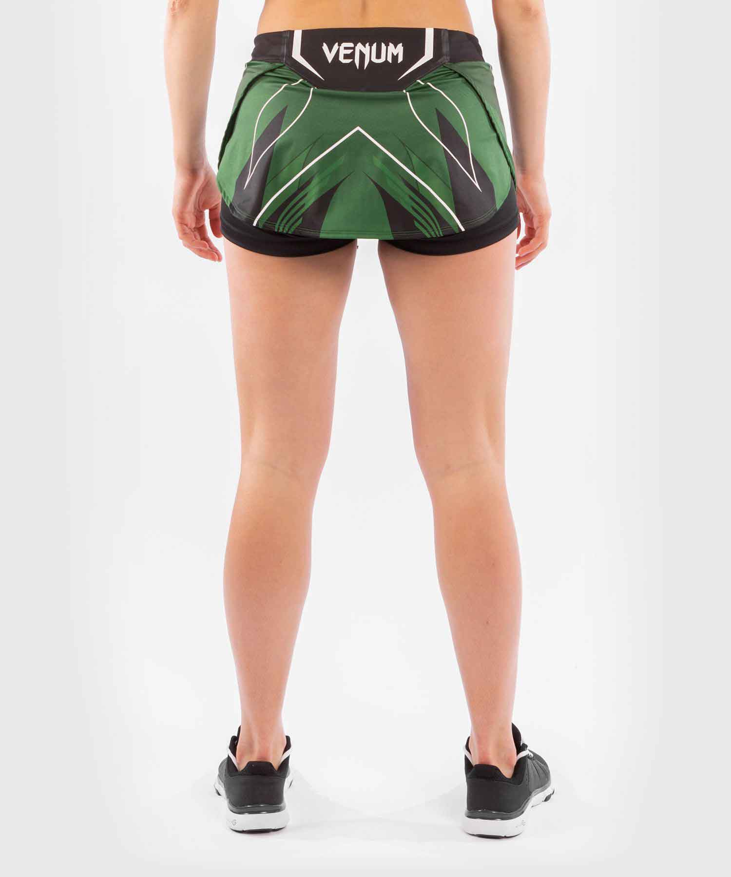 VENUM WOMEN／レディース　ファイトショーツ　　UFC VENUM AUTHENTIC FIGHT NIGHT WOMEN'S SKORT／UFC VENUM オーセンティック ファイトナイト レディース スコート（グリーン／黒）