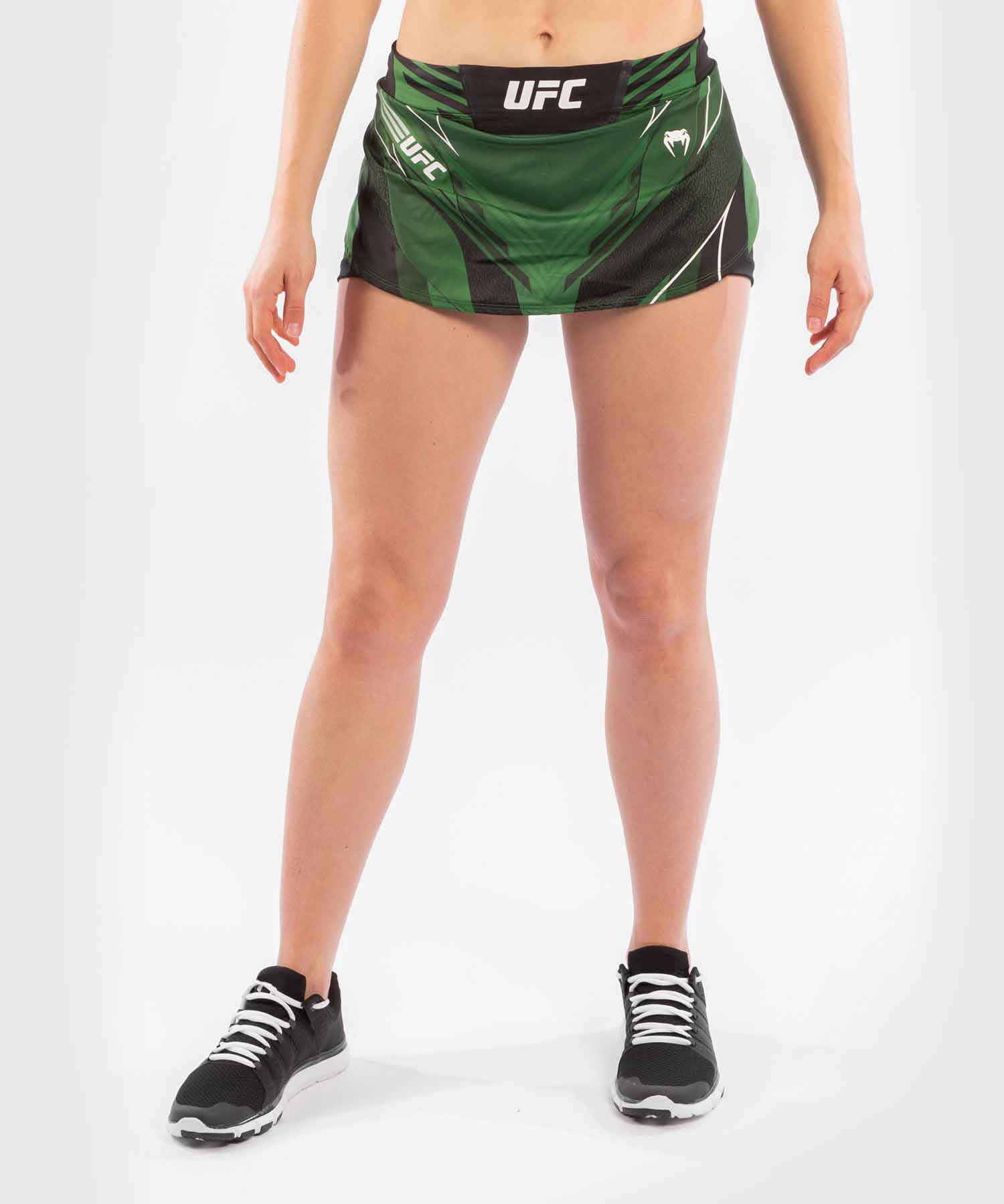 VENUM WOMEN／レディース　ファイトショーツ　　UFC VENUM AUTHENTIC FIGHT NIGHT WOMEN'S SKORT／UFC VENUM オーセンティック ファイトナイト レディース スコート（グリーン／黒）