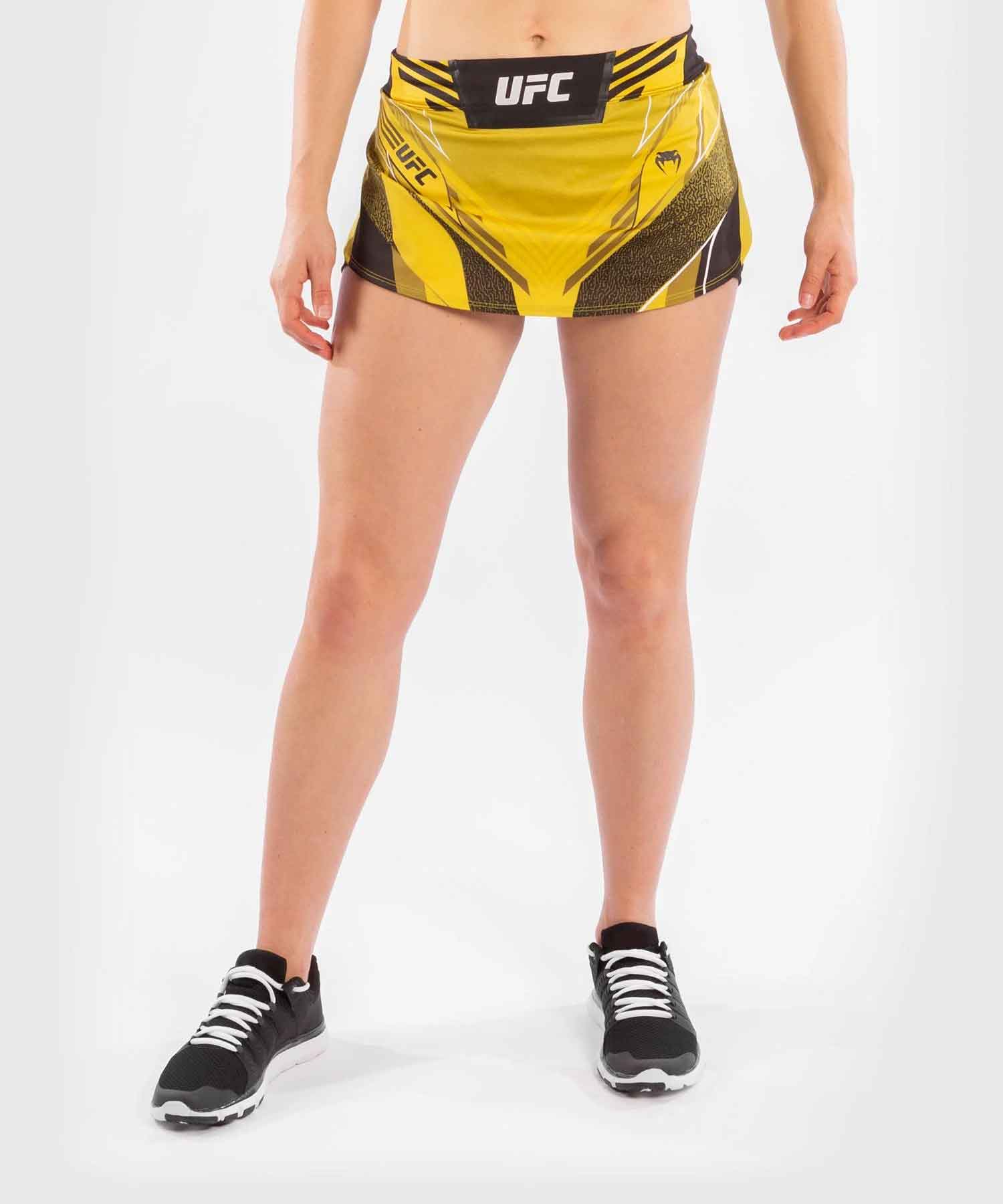 VENUM WOMEN／レディース　ファイトショーツ　　UFC VENUM AUTHENTIC FIGHT NIGHT WOMEN'S SKORT／UFC VENUM オーセンティック ファイトナイト レディース スコート（イエロー／黒）