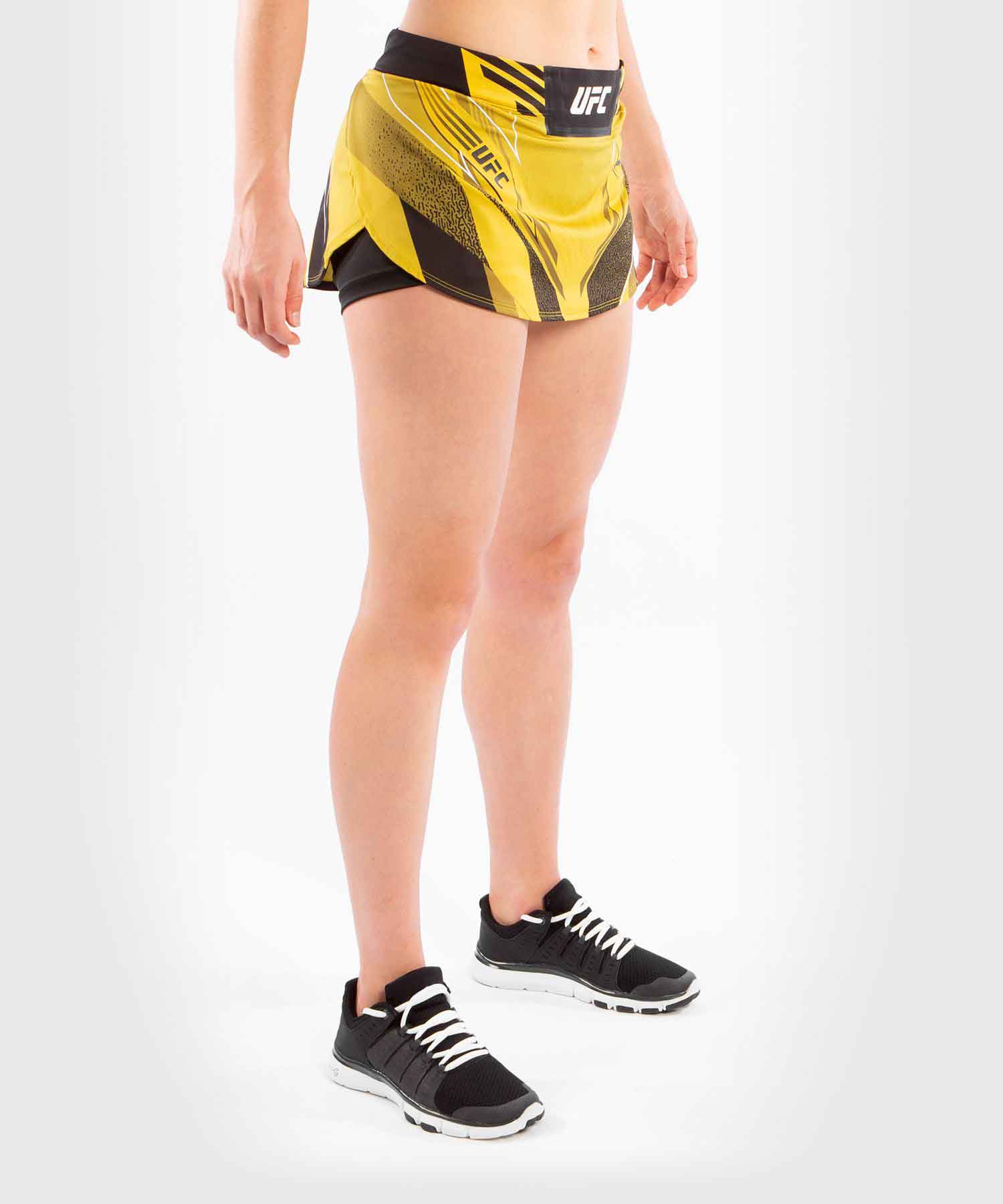 VENUM WOMEN／レディース　ファイトショーツ　　UFC VENUM AUTHENTIC FIGHT NIGHT WOMEN'S SKORT／UFC VENUM オーセンティック ファイトナイト レディース スコート（イエロー／黒）