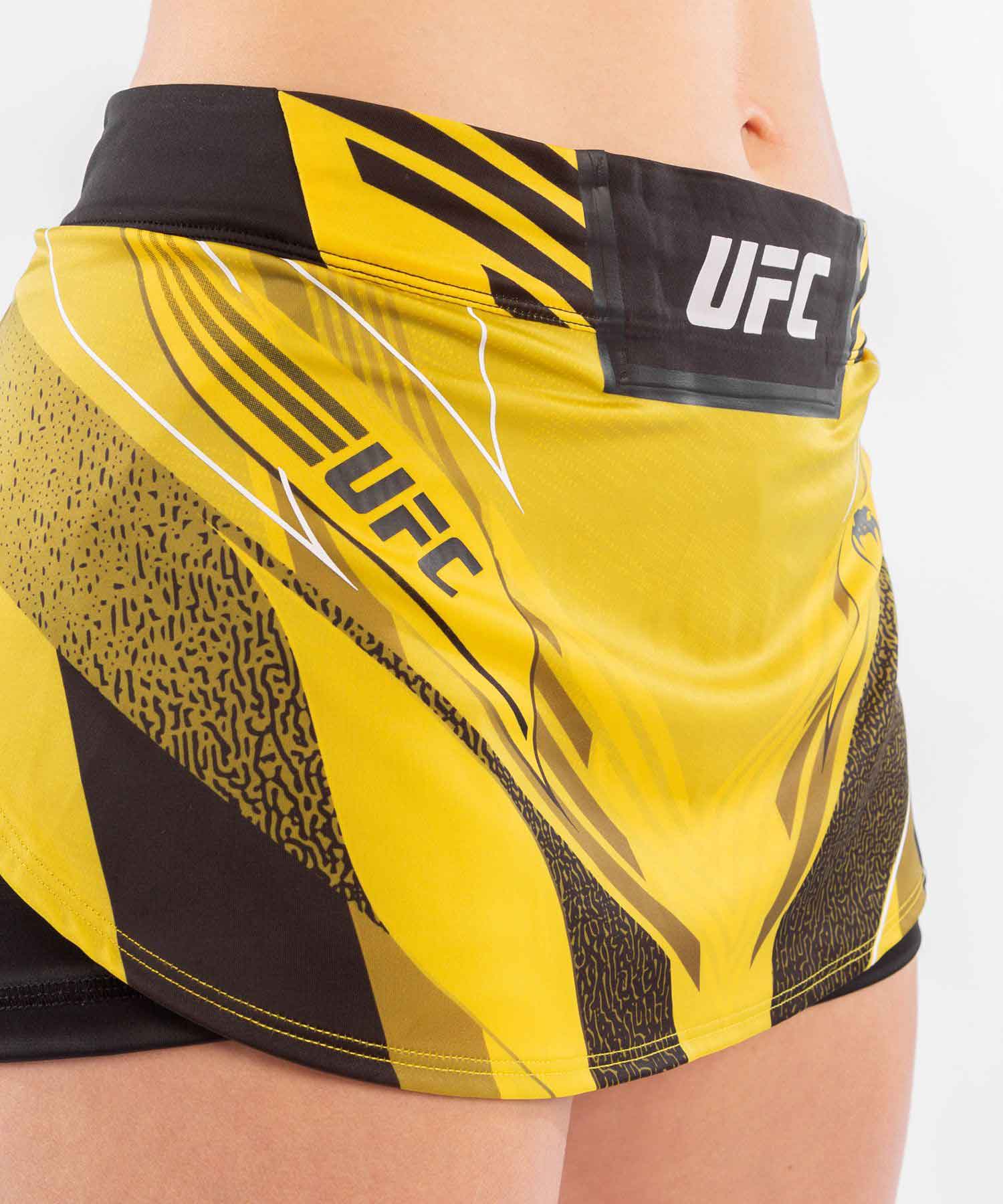 VENUM WOMEN／レディース　ファイトショーツ　　UFC VENUM AUTHENTIC FIGHT NIGHT WOMEN'S SKORT／UFC VENUM オーセンティック ファイトナイト レディース スコート（イエロー／黒）