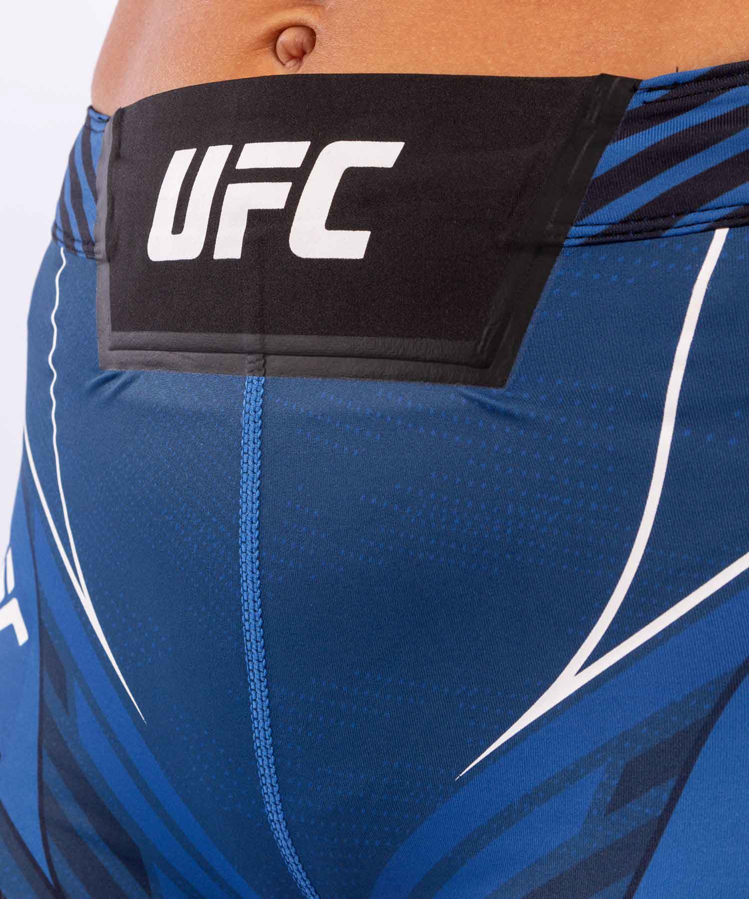 VENUM WOMEN／レディース　バーリトゥードショーツ　　UFC VENUM AUTHENTIC FIGHT NIGHT WOMEN'S VALE TUDO SHORTS SHORT FIT／UFC VENUM オーセンティック ファイトナイト レディース バーリトゥードショーツ ショートフィット（ブルー／黒）