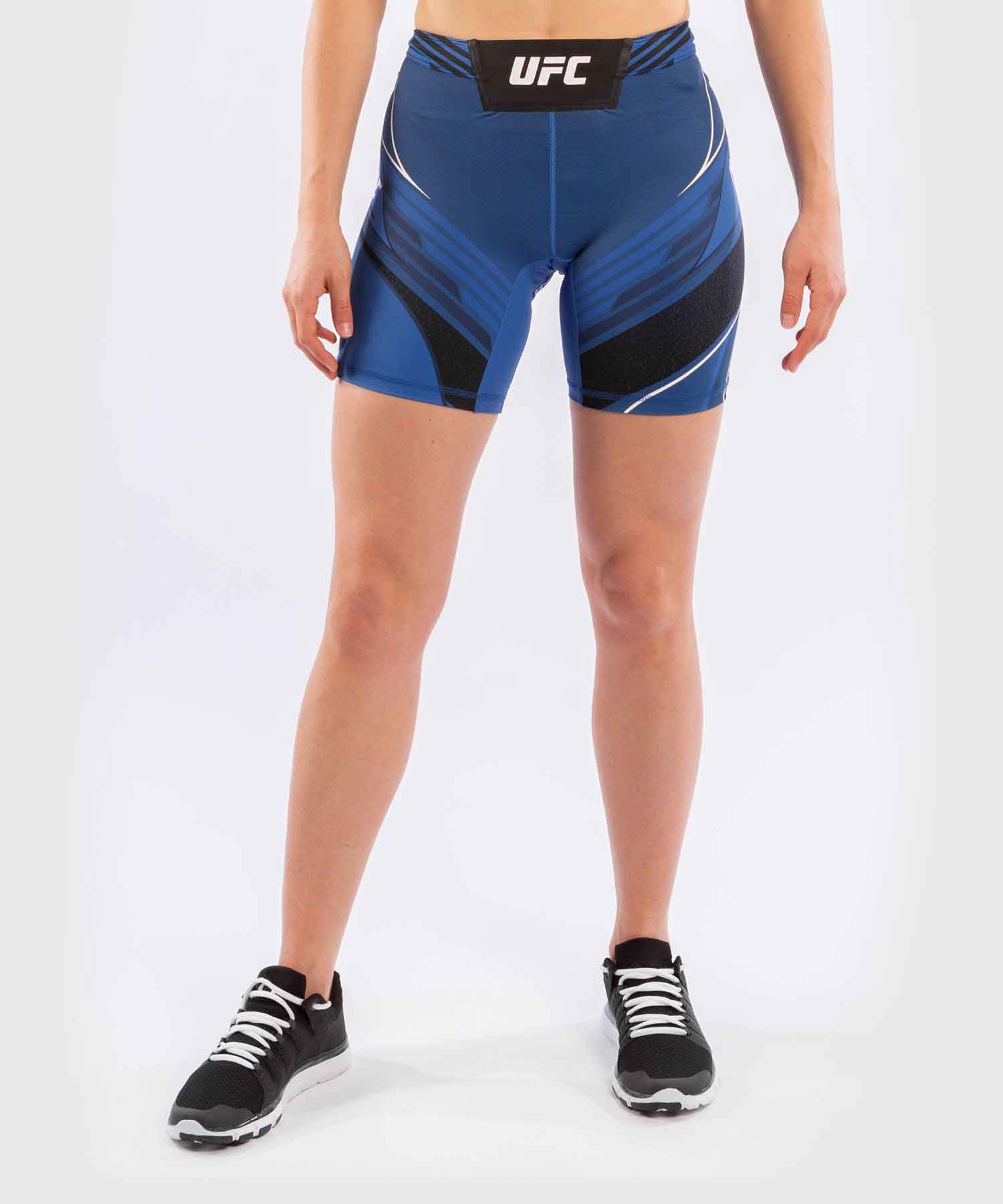 VENUM WOMEN／レディース　バーリトゥードショーツ　　UFC VENUM AUTHENTIC FIGHT NIGHT WOMEN'S VALE TUDO SHORTS LONG FIT／UFC VENUM オーセンティック ファイトナイト レディース バーリトゥードショーツ ロングフィット（ブルー／黒）