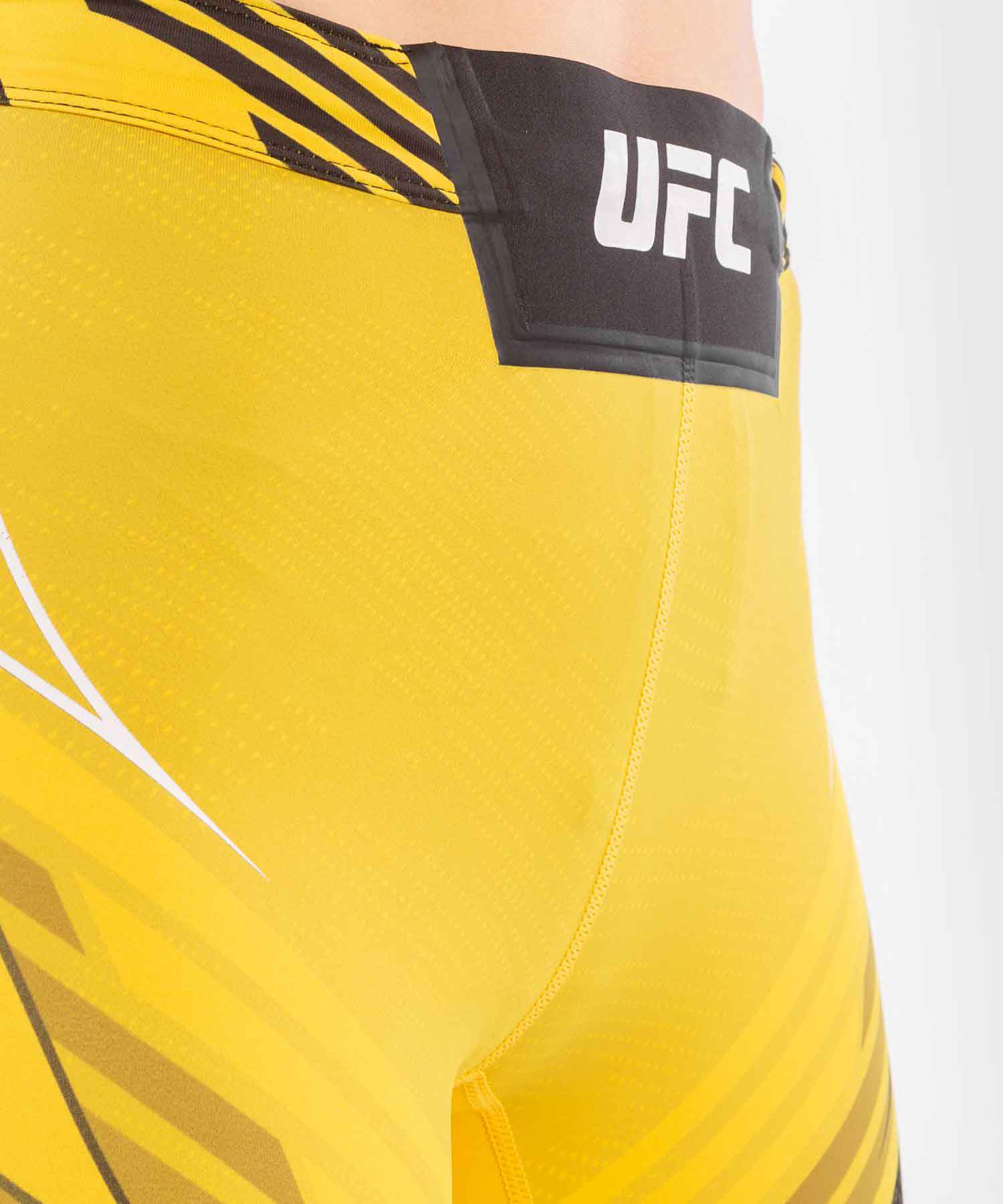 VENUM WOMEN／レディース　バーリトゥードショーツ　　UFC VENUM AUTHENTIC FIGHT NIGHT WOMEN'S VALE TUDO SHORTS LONG FIT／UFC VENUM オーセンティック ファイトナイト レディース バーリトゥードショーツ ロングフィット（イエロー／黒）