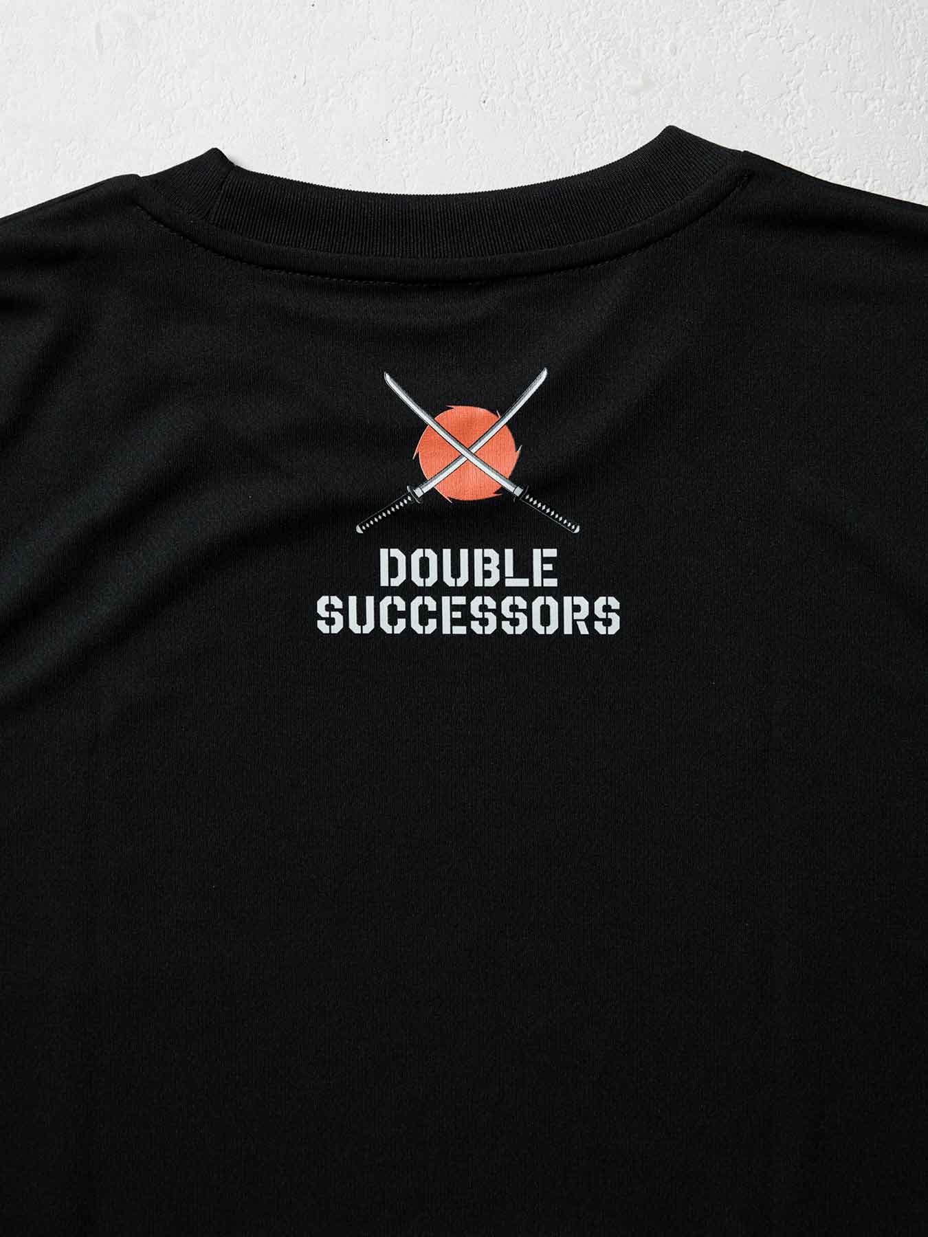 Tri-Fight／トライファイト　　YUTAKA SAITO & MASAKATSU UEDA「DOUBLE SUCCESSORS」DRY-FIT T-SHIRT／斎藤裕 & 上田将勝「ダブル・サクセサース」ドライフィットTシャツ（黒）
