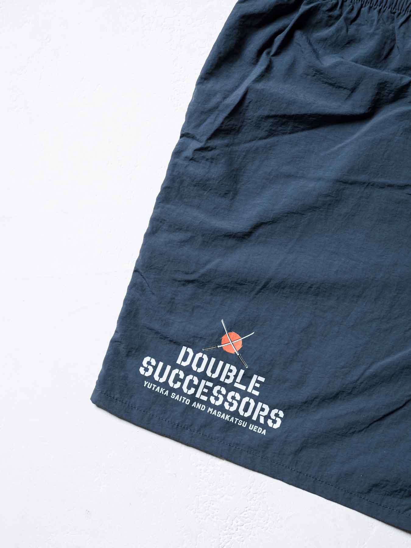 Tri-Fight／トライファイト　　YUTAKA SAITO & MASAKATSU UEDA「DOUBLE SUCCESSORS」SHORTS／斎藤裕 & 上田将勝「ダブル・サクセサース」ショーツ（ネイビーブルー）