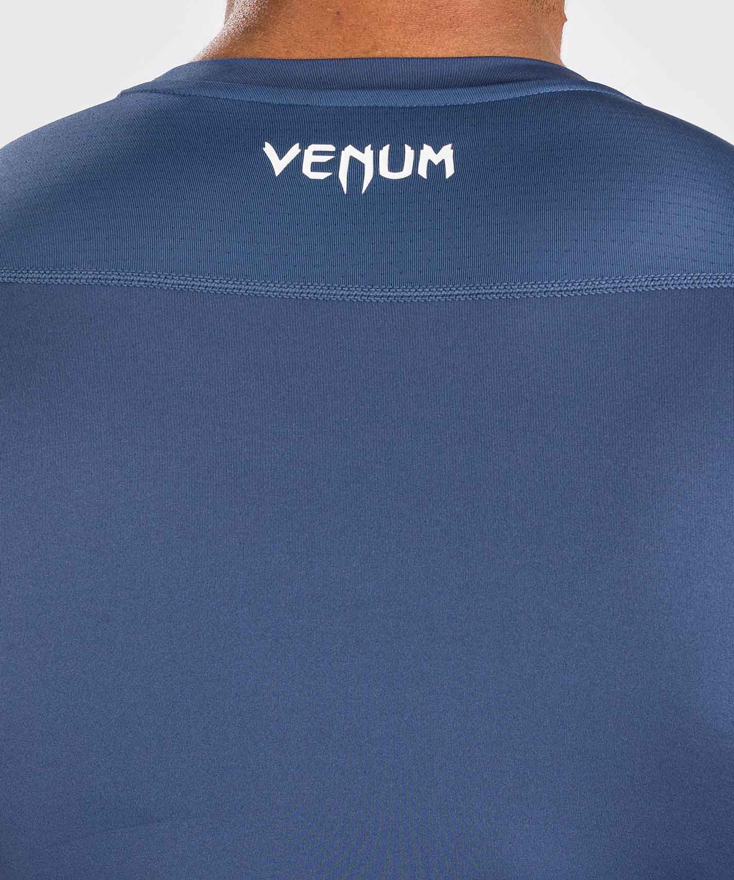 VENUM／ヴェナム　ラッシュガード　　Attack Men's Short Sleeve Rashguard／アタック メンズ ショートスリーブ ラッシュガード（ライトネイビーブルー／ブルー）