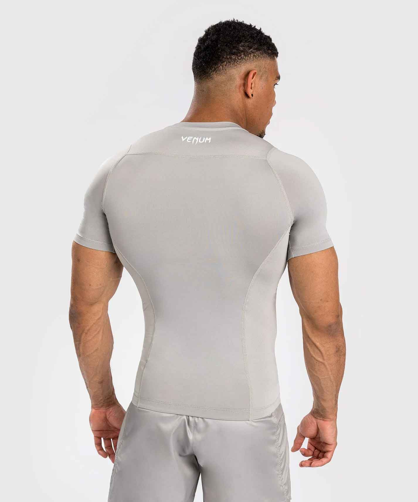 VENUM／ヴェナム　ラッシュガード　　Attack Men's Short Sleeve Rashguard／アタック メンズ ショートスリーブ ラッシュガード（サンド／グレージュ）