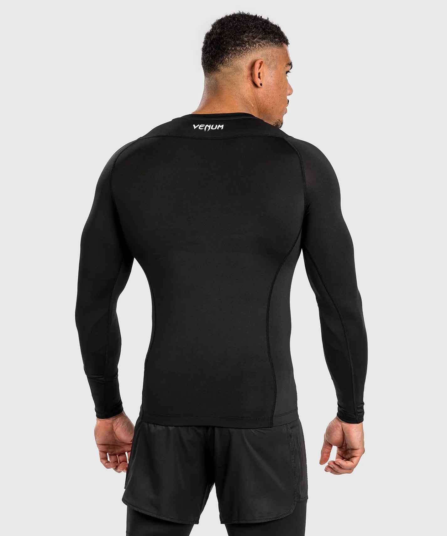 VENUM／ヴェナム　ラッシュガード　　Attack Men's Long Sleeve Rashguard／アタック メンズ ロングスリーブ ラッシュガード（黒／グレー）
