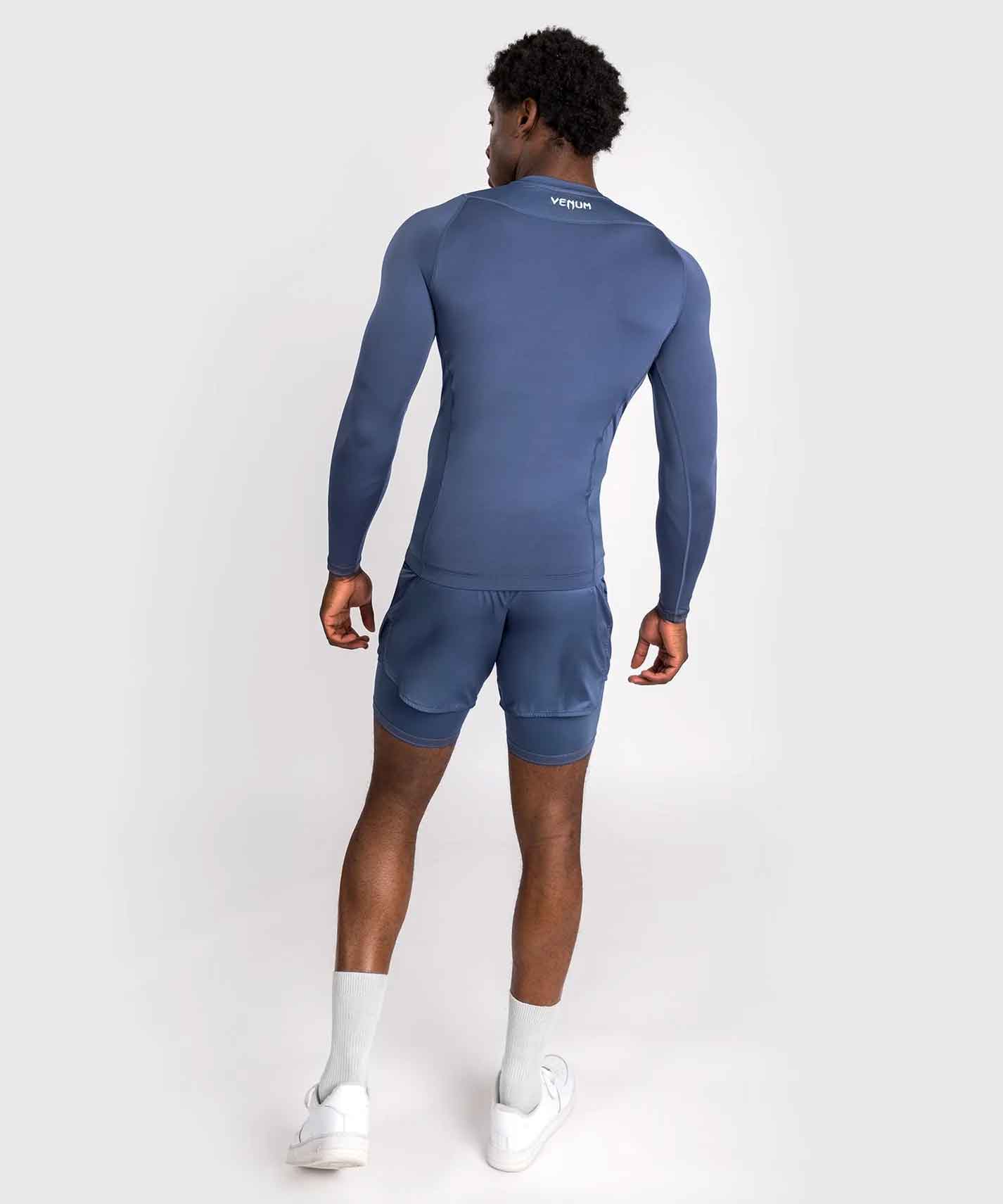 VENUM／ヴェナム　ラッシュガード　　Attack Men's Long Sleeve Rashguard／アタック メンズ ロングスリーブ ラッシュガード（ライトネイビーブルー／ブルー）