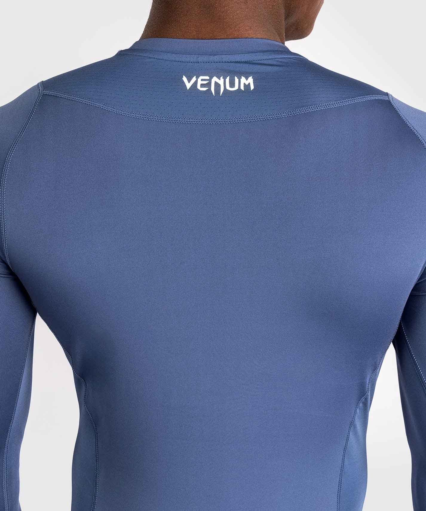 VENUM／ヴェナム　ラッシュガード　　Attack Men's Long Sleeve Rashguard／アタック メンズ ロングスリーブ ラッシュガード（ライトネイビーブルー／ブルー）