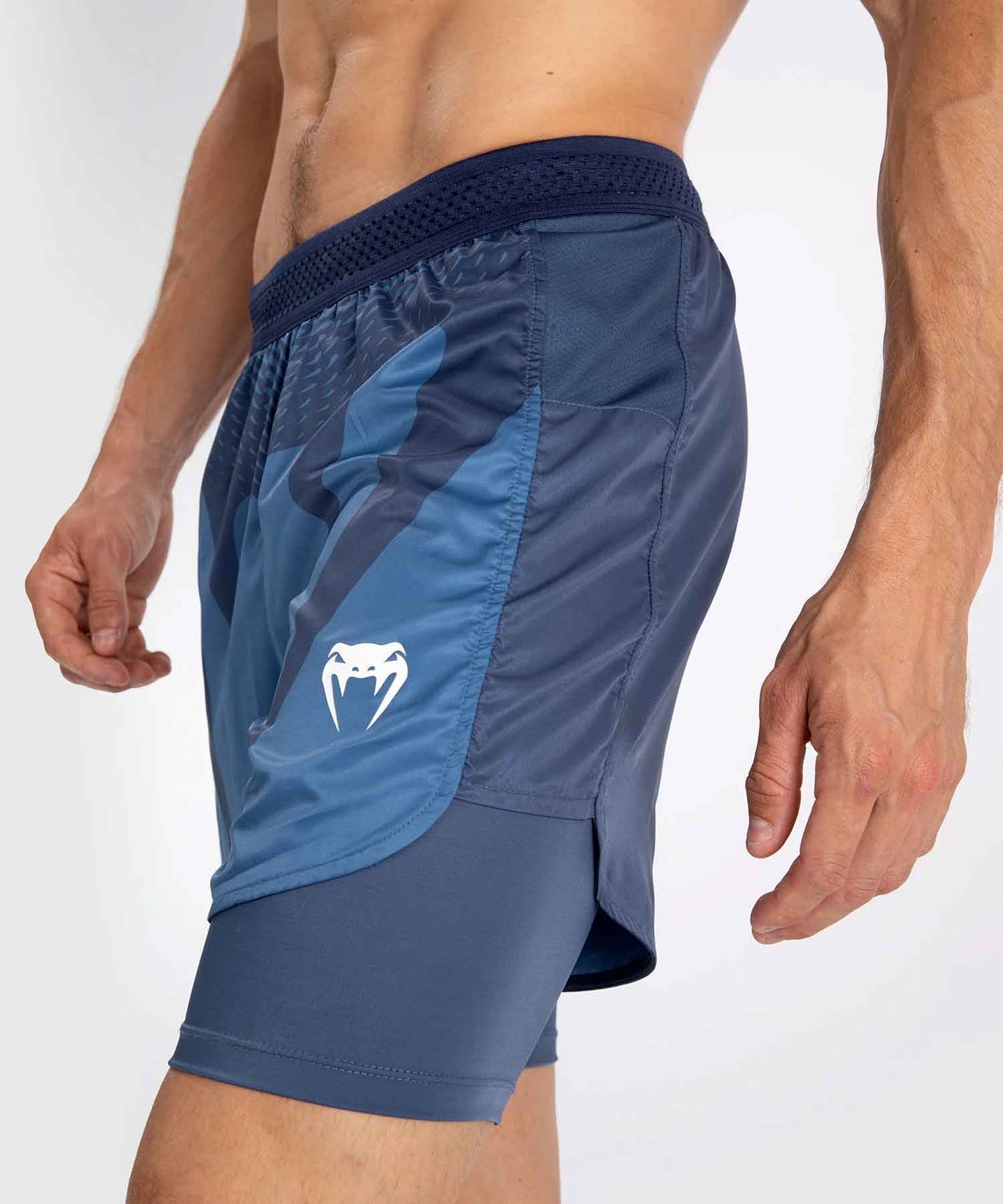 VENUM／ヴェナム　ファイトショーツ　　Attack Men's Fight Shorts／アタック メンズ ファイトショーツ（ライトネイビーブルー／ブルー）