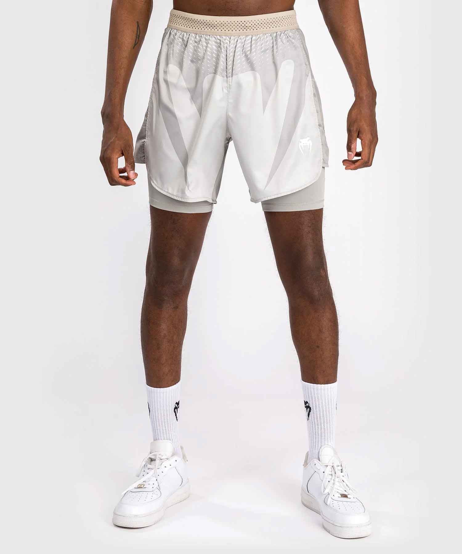 Attack Men's Fight Shorts／アタック メンズ ファイトショーツ（サンド／グレージュ）