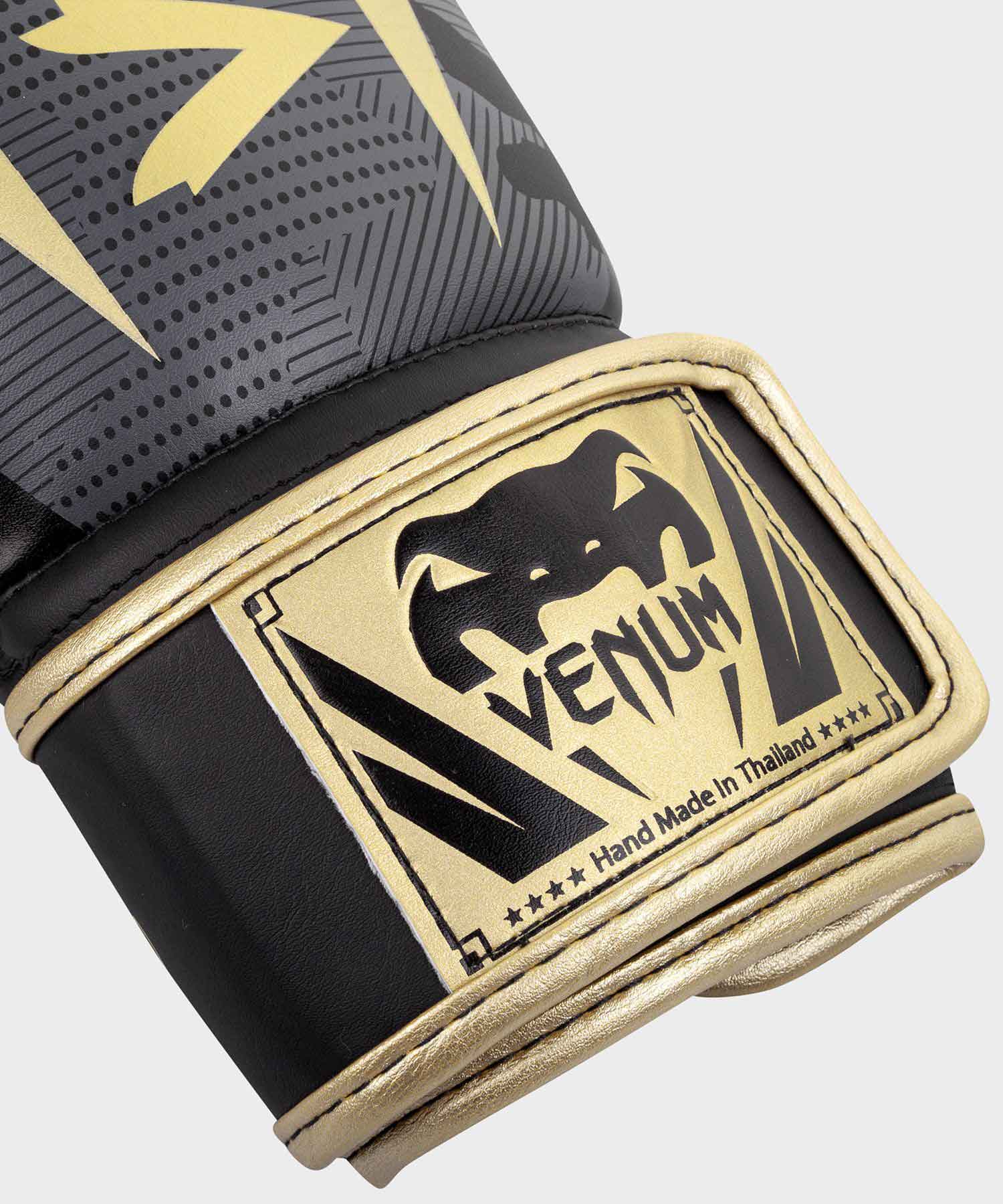 VENUM／ヴェナム　ボクシンググローブ　　ELITE BOXING GLOVES／エリート ボクシンググローブ（ダークカモ／ゴールド）