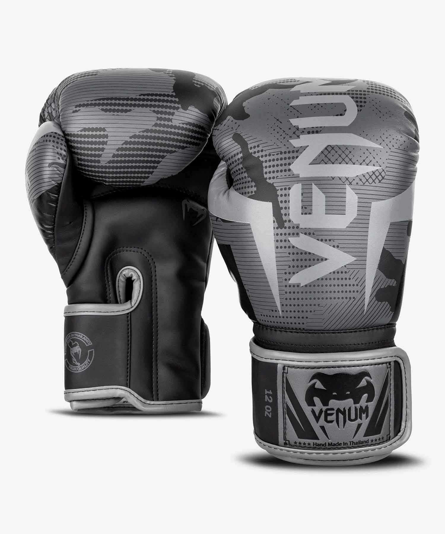 VENUM／ヴェナム　ボクシンググローブ　　ELITE BOXING GLOVES／エリート ボクシンググローブ（ダークカモ／グレー）