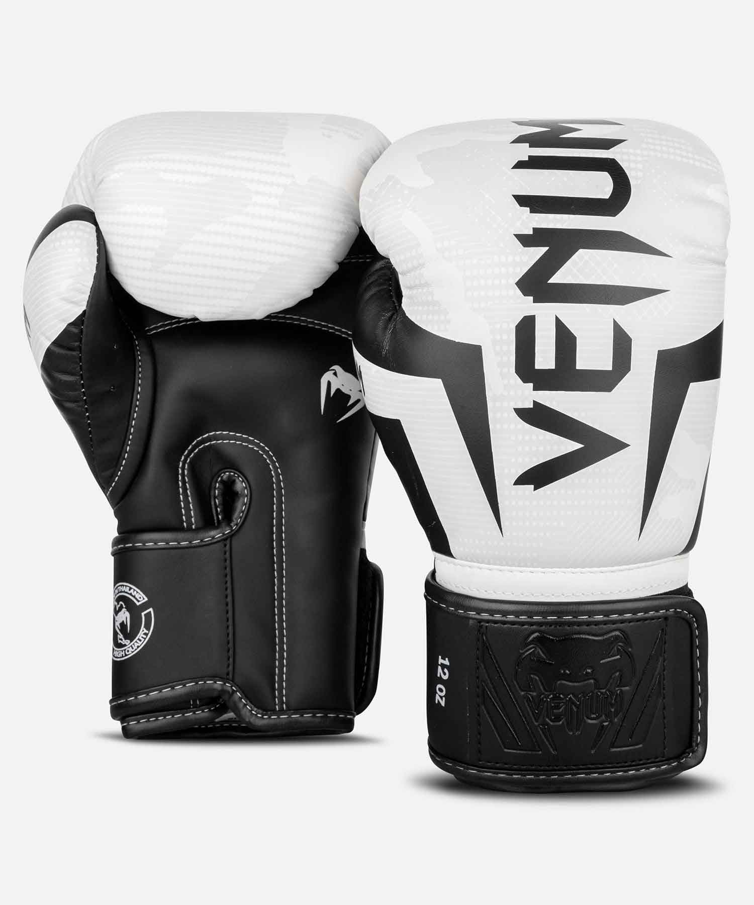 VENUM／ヴェナム　ボクシンググローブ　　ELITE BOXING GLOVES／エリート ボクシンググローブ（ホワイトカモ／黒）