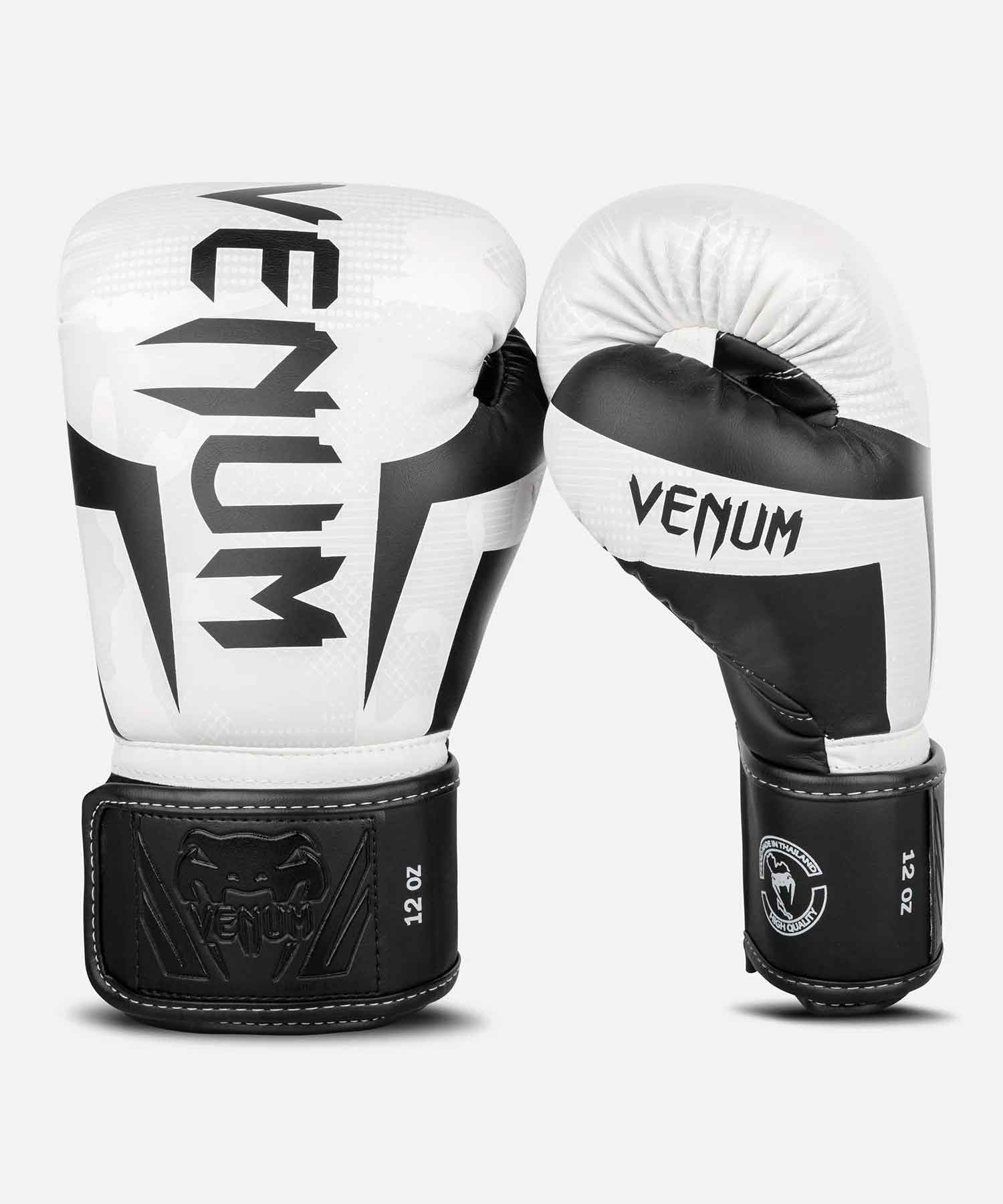 VENUM／ヴェナム　ボクシンググローブ　　ELITE BOXING GLOVES／エリート ボクシンググローブ（ホワイトカモ／黒）