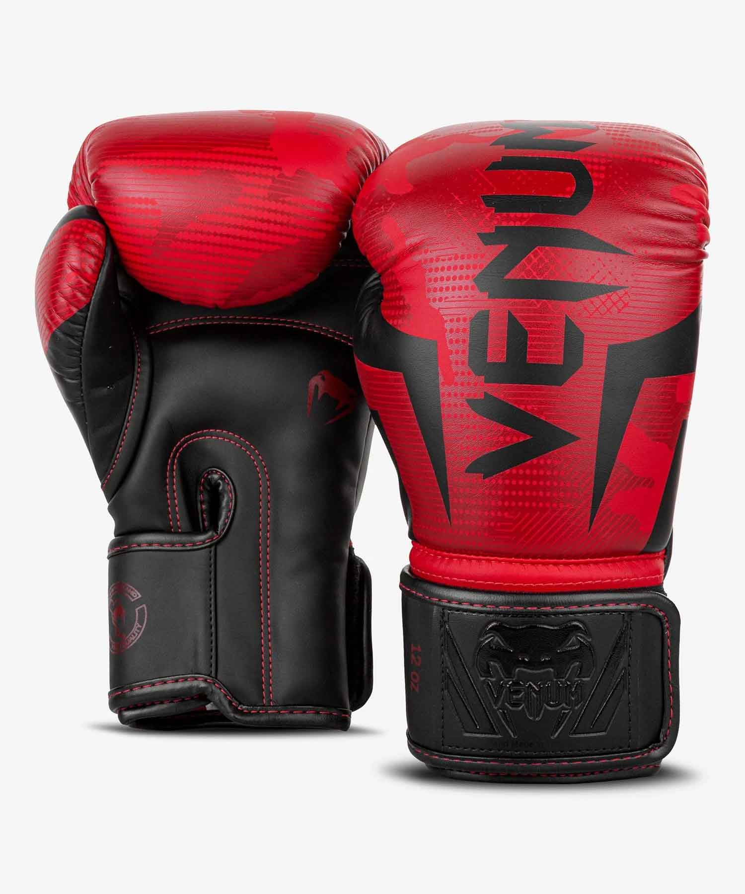 VENUM／ヴェナム　ボクシンググローブ　　ELITE BOXING GLOVES／エリート ボクシンググローブ（レッドカモ／黒）