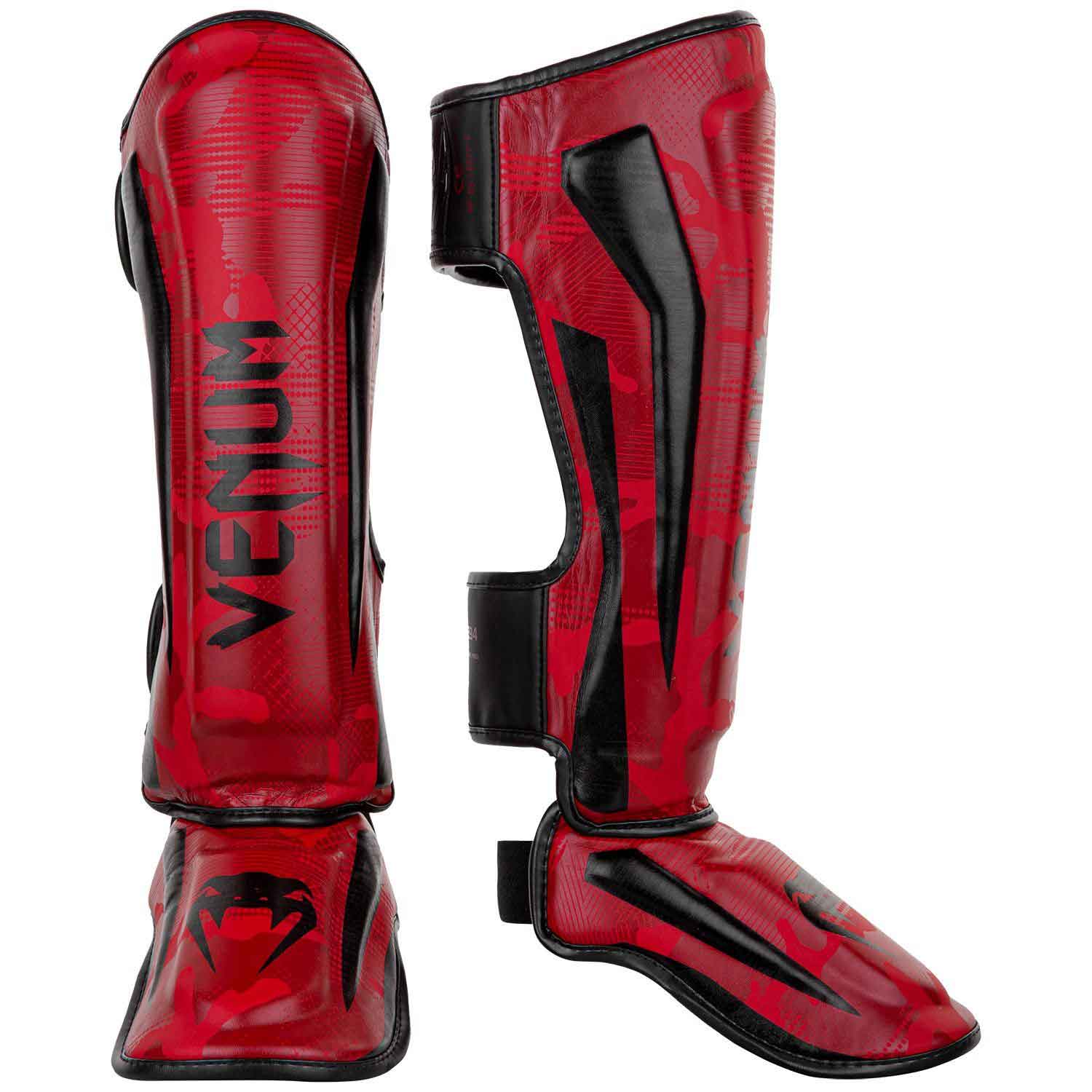 VENUM／ヴェナム　シンガード（レガース）　　ELITE SHIN GUARDS／エリート シンガード（レッドカモ／黒）