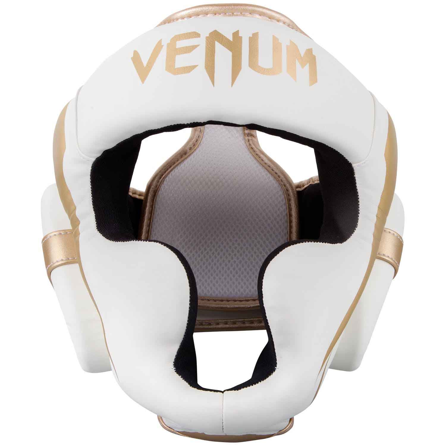 VENUM／ヴェナム　ヘッドギア　　ELITE HEADGEAR／エリート ヘッドギア（白／ゴールド）