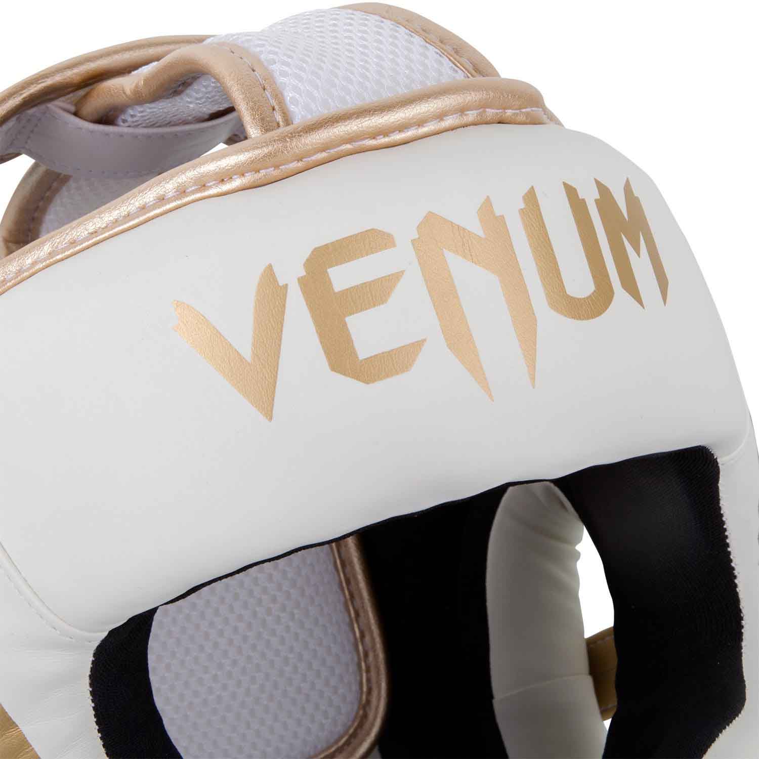 VENUM／ヴェナム　ヘッドギア　　ELITE HEADGEAR／エリート ヘッドギア（白／ゴールド）