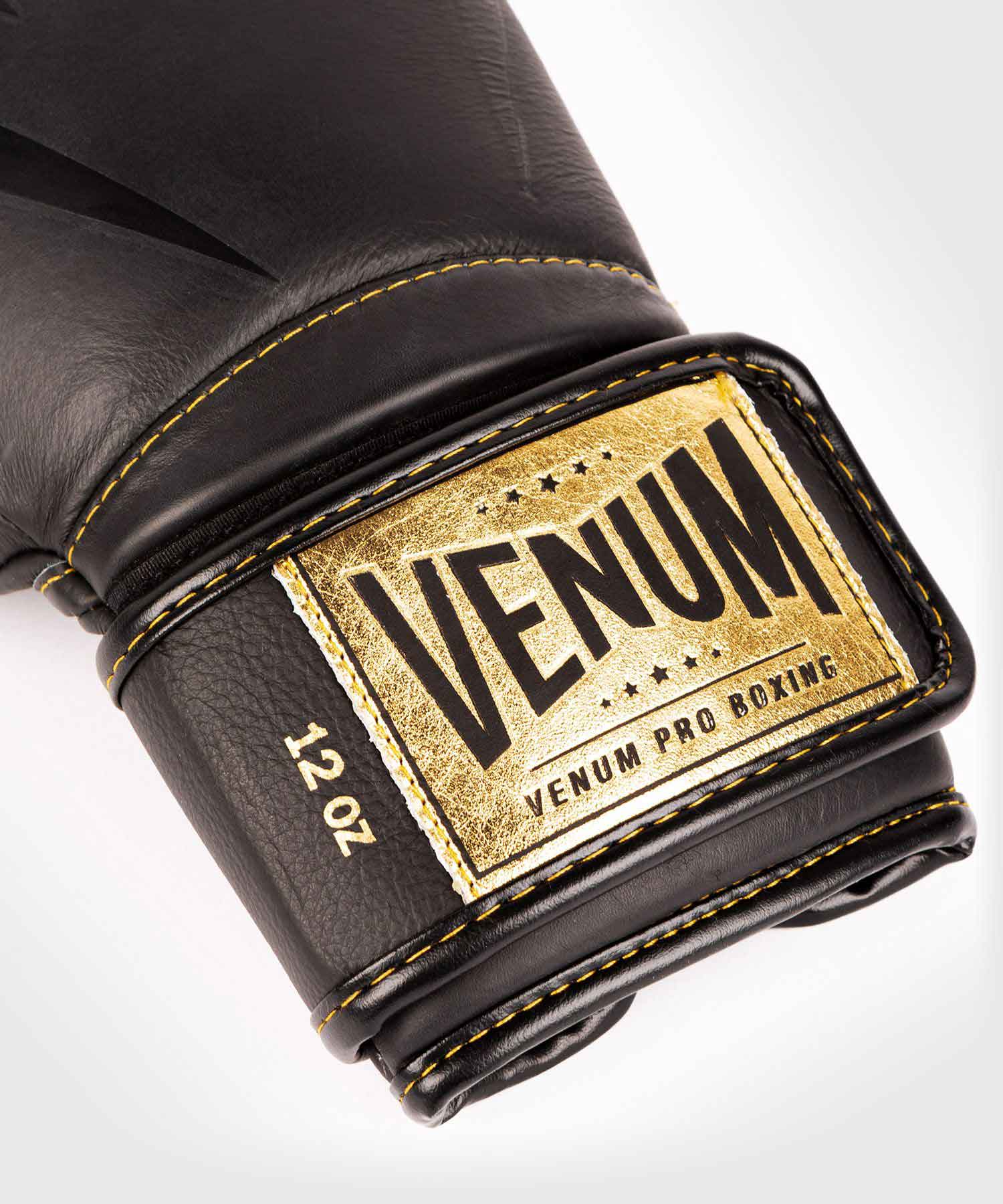 VENUM／ヴェナム　ボクシンググローブ　　GIANT 2.0 PRO BOXING GLOVES VELCRO／ジャイアント2.0 プロボクシンググローブ ベルクロ（マットブラック／ゴールド）