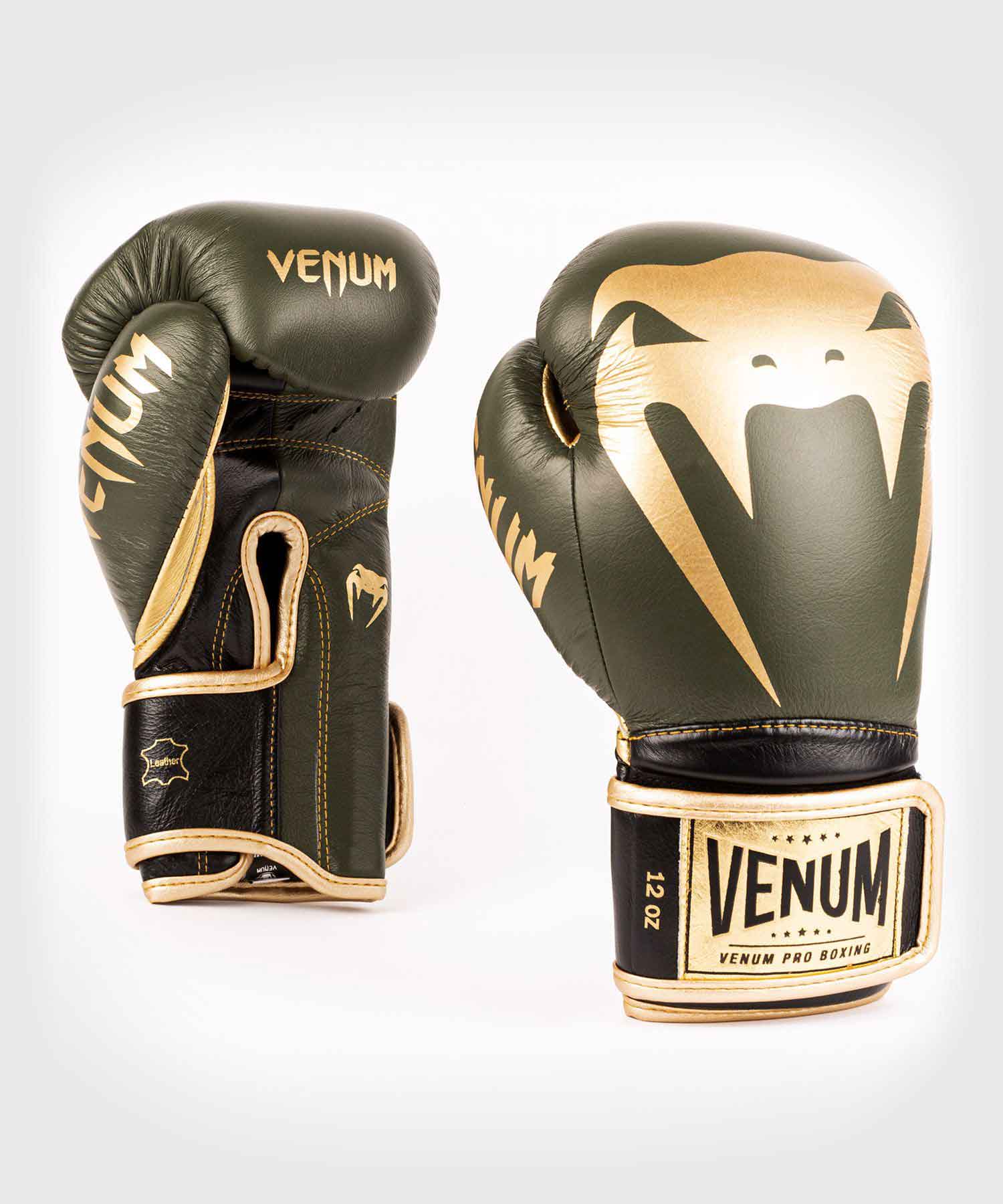 VENUM／ヴェナム　ボクシンググローブ　　GIANT 2.0 PRO BOXING GLOVES VELCRO／ジャイアント2.0 プロボクシンググローブ ベルクロ（カーキ／ゴールド）