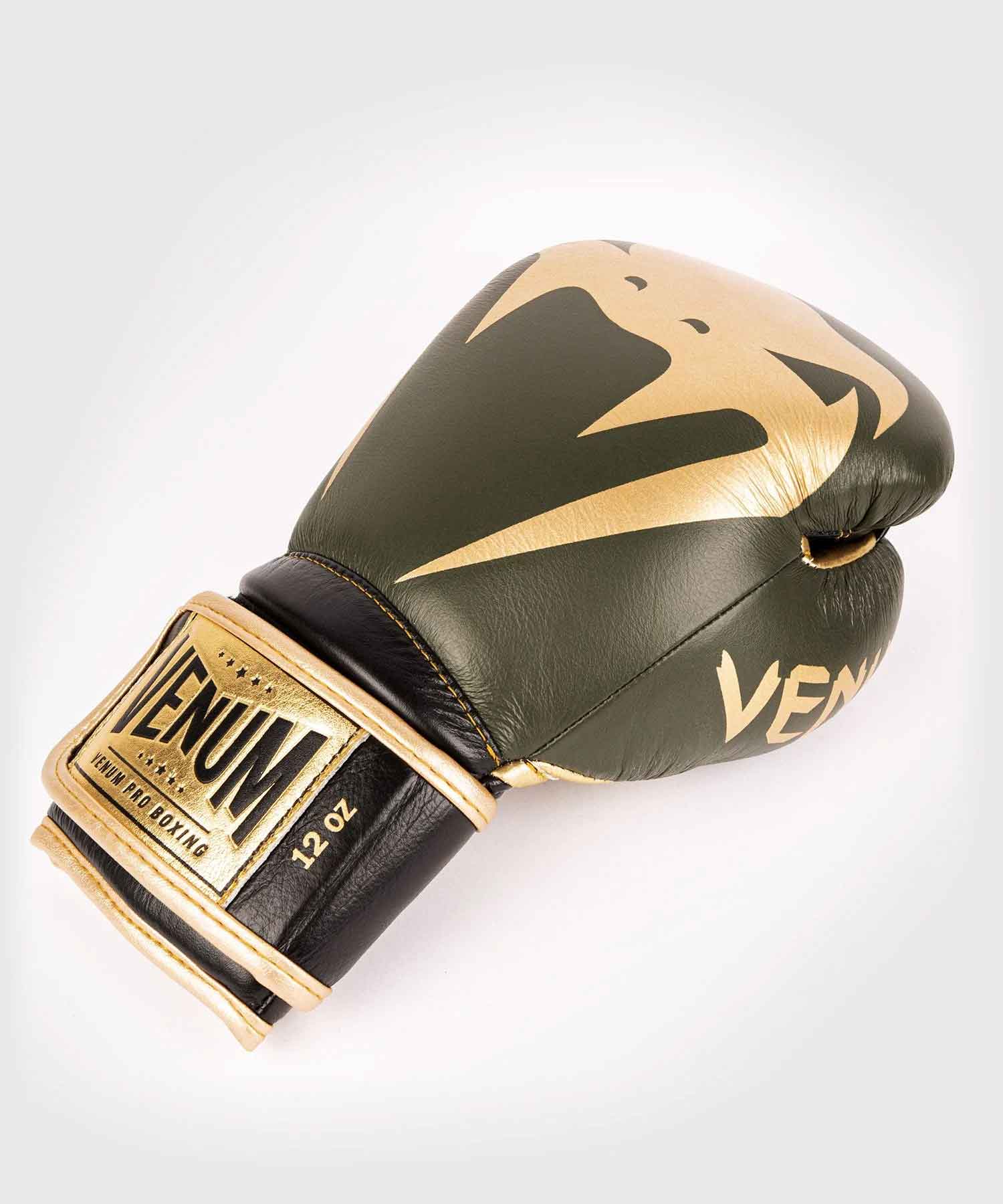 VENUM／ヴェナム　ボクシンググローブ　　GIANT 2.0 PRO BOXING GLOVES VELCRO／ジャイアント2.0 プロボクシンググローブ ベルクロ（カーキ／ゴールド）