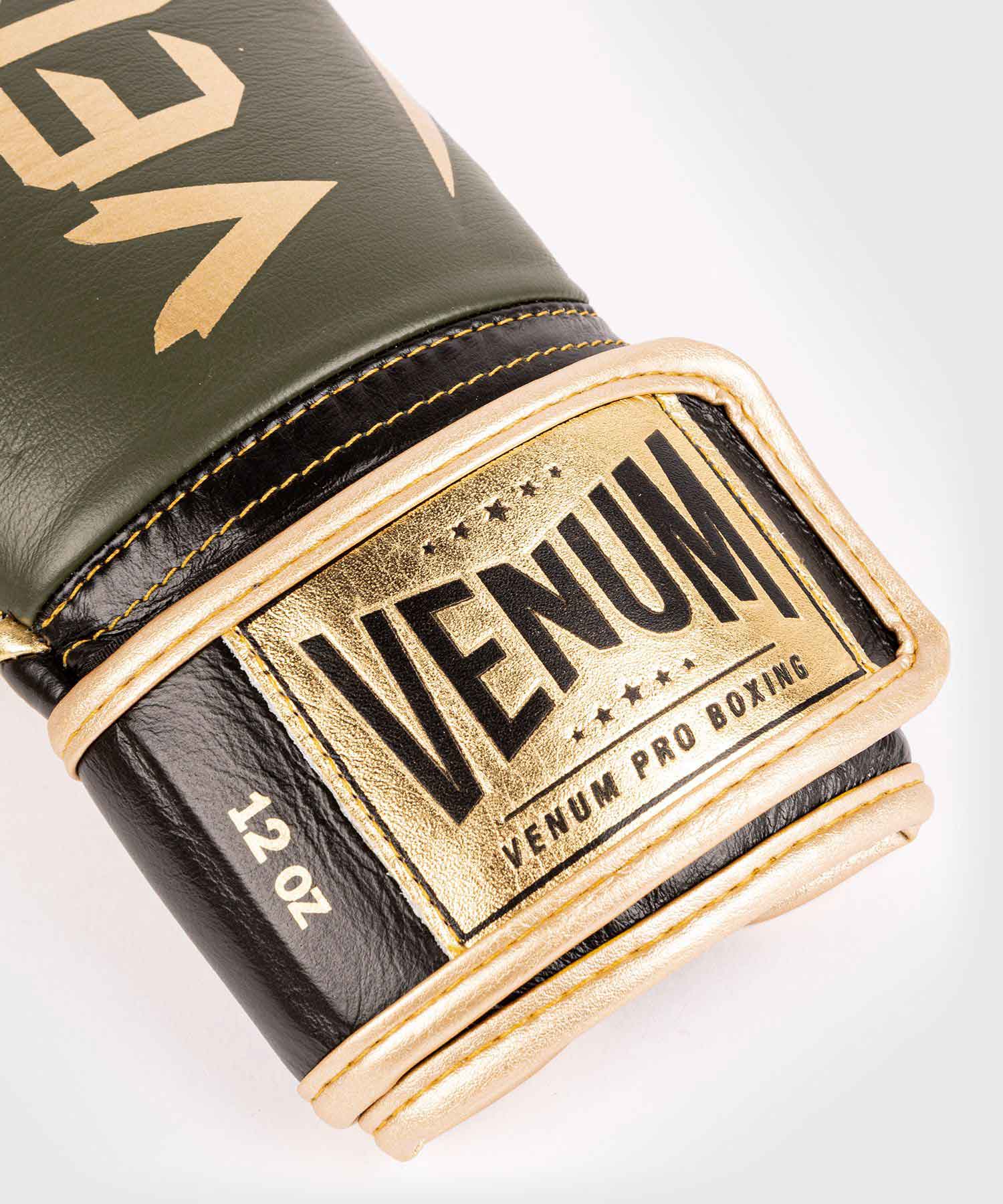 VENUM／ヴェナム　ボクシンググローブ　　HAMMER PRO BOXING GLOVES VELCRO／ハンマー プロボクシンググローブ ベルクロ（カーキ／ゴールド）