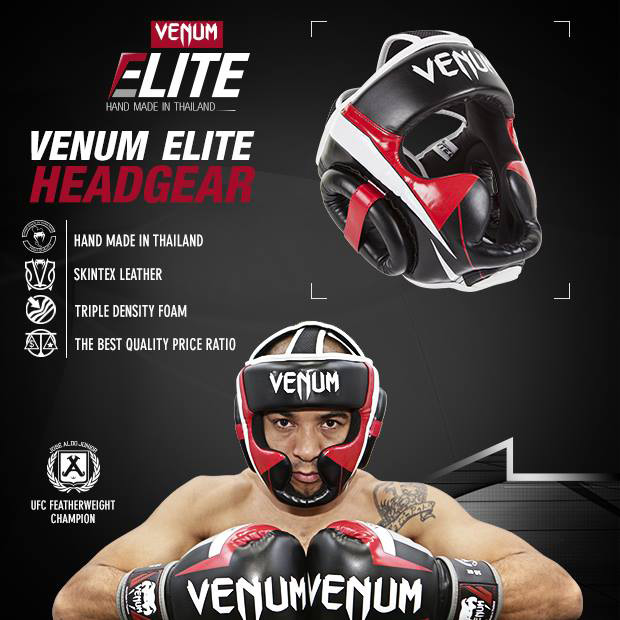 市場 VENUM ファイトギア エリート ヴェヌム ヘッドギア Black 白 Elite ヘッドガード - Headgear 黒 防具 White  総合格闘技 プロテクター