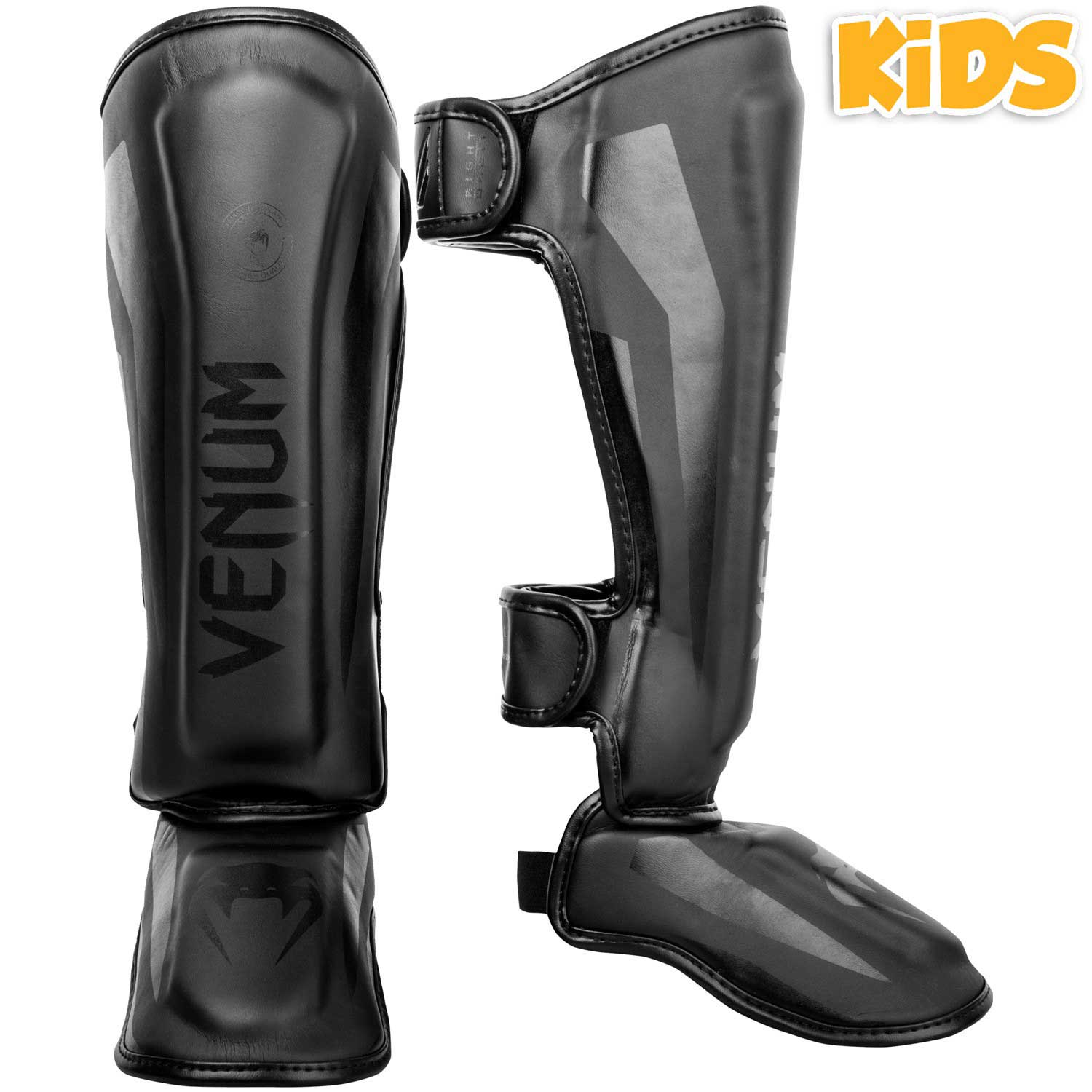 VENUM KIDS／キッズ　ファイトギア　　ELITE SHINGUARDS KIDS／エリート シンガード キッズ（ネオ・ブラック）