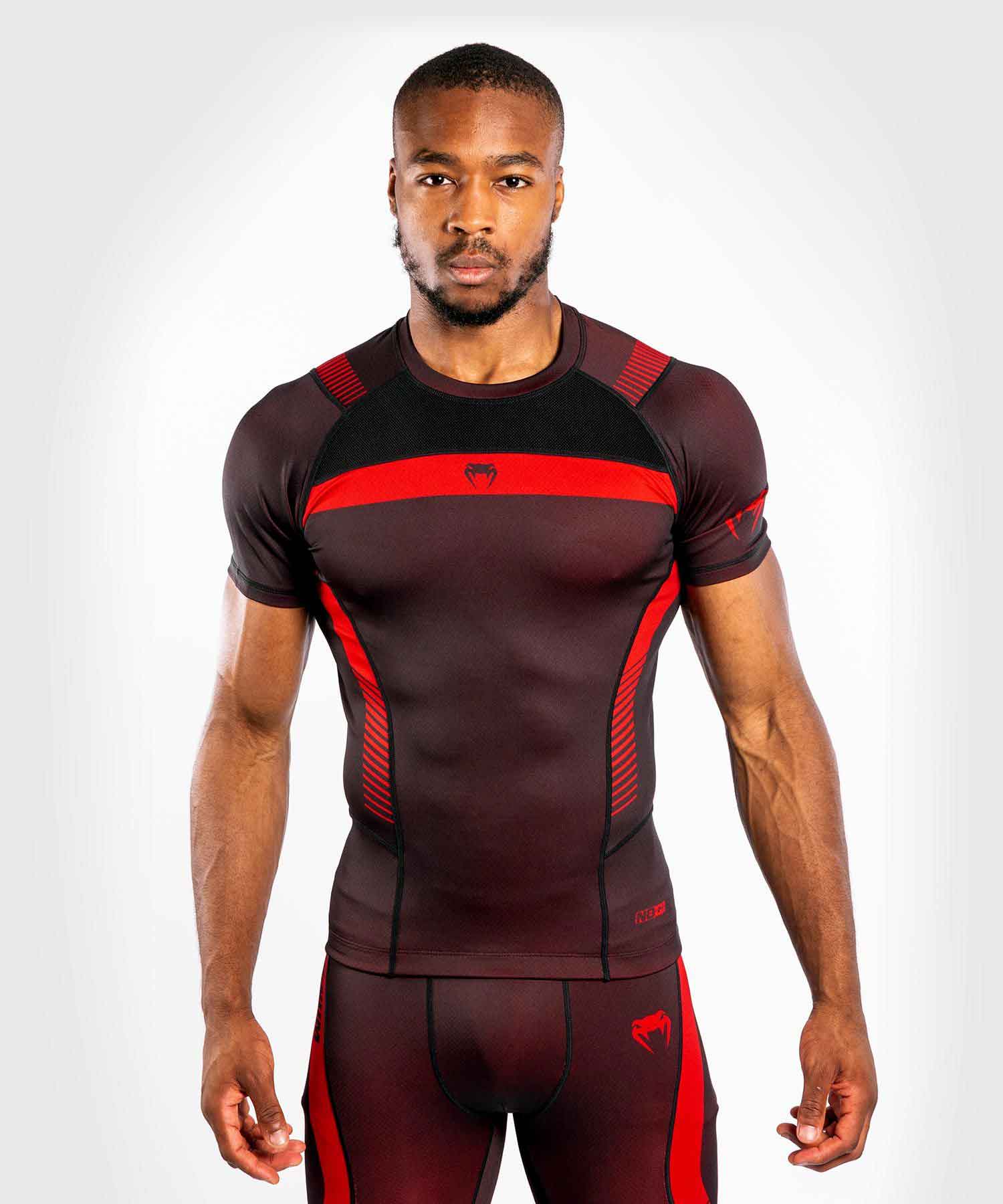 NOGI 3.0 RASHGUARD SHORT SLEEVES／ノーギ 3.0 ラッシュガード ショートスリーブ（黒／レッド）