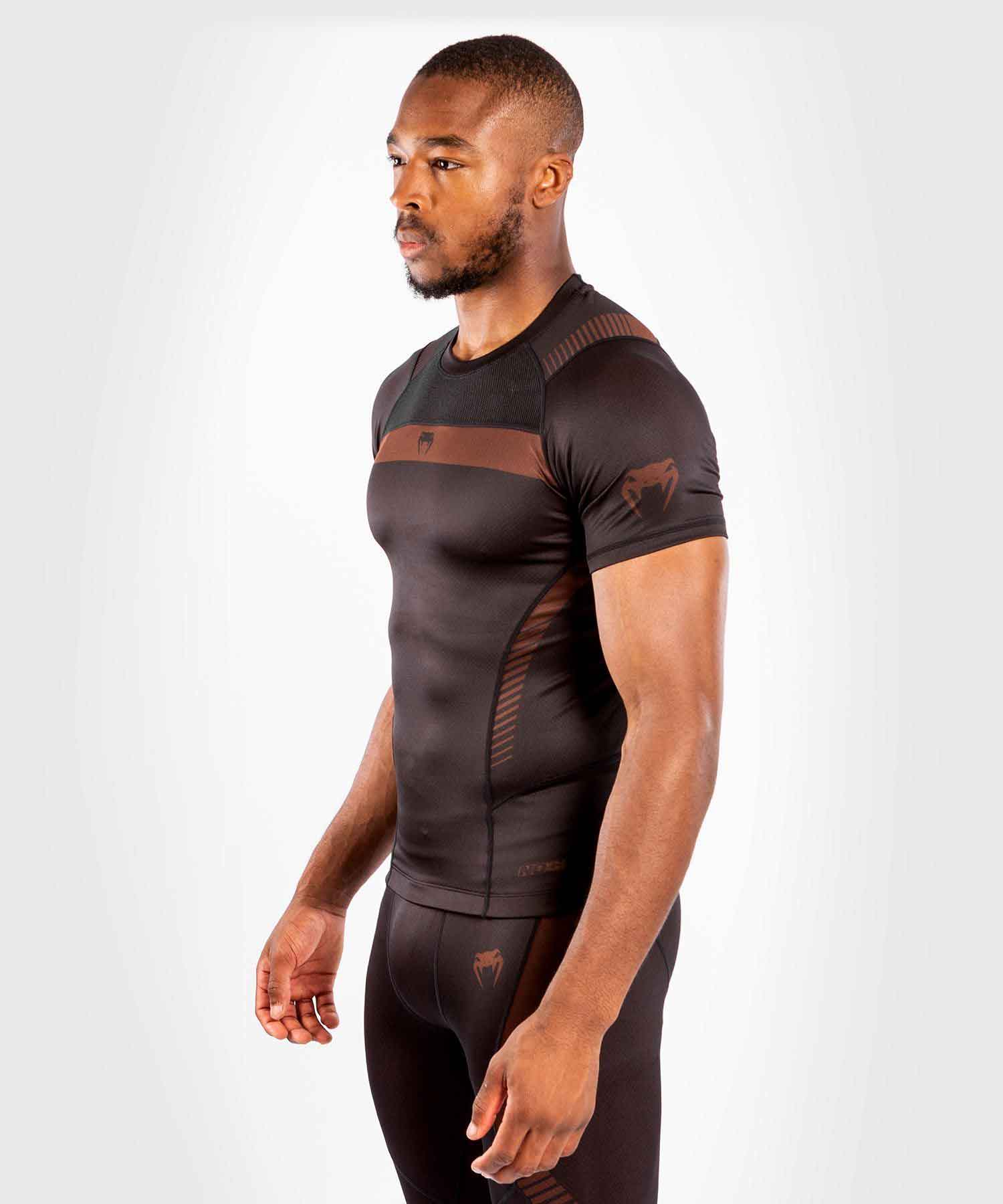 VENUM／ヴェナム　ラッシュガード　　NOGI 3.0 RASHGUARD SHORT SLEEVES／ノーギ 3.0 ラッシュガード ショートスリーブ（黒／ブラウン）