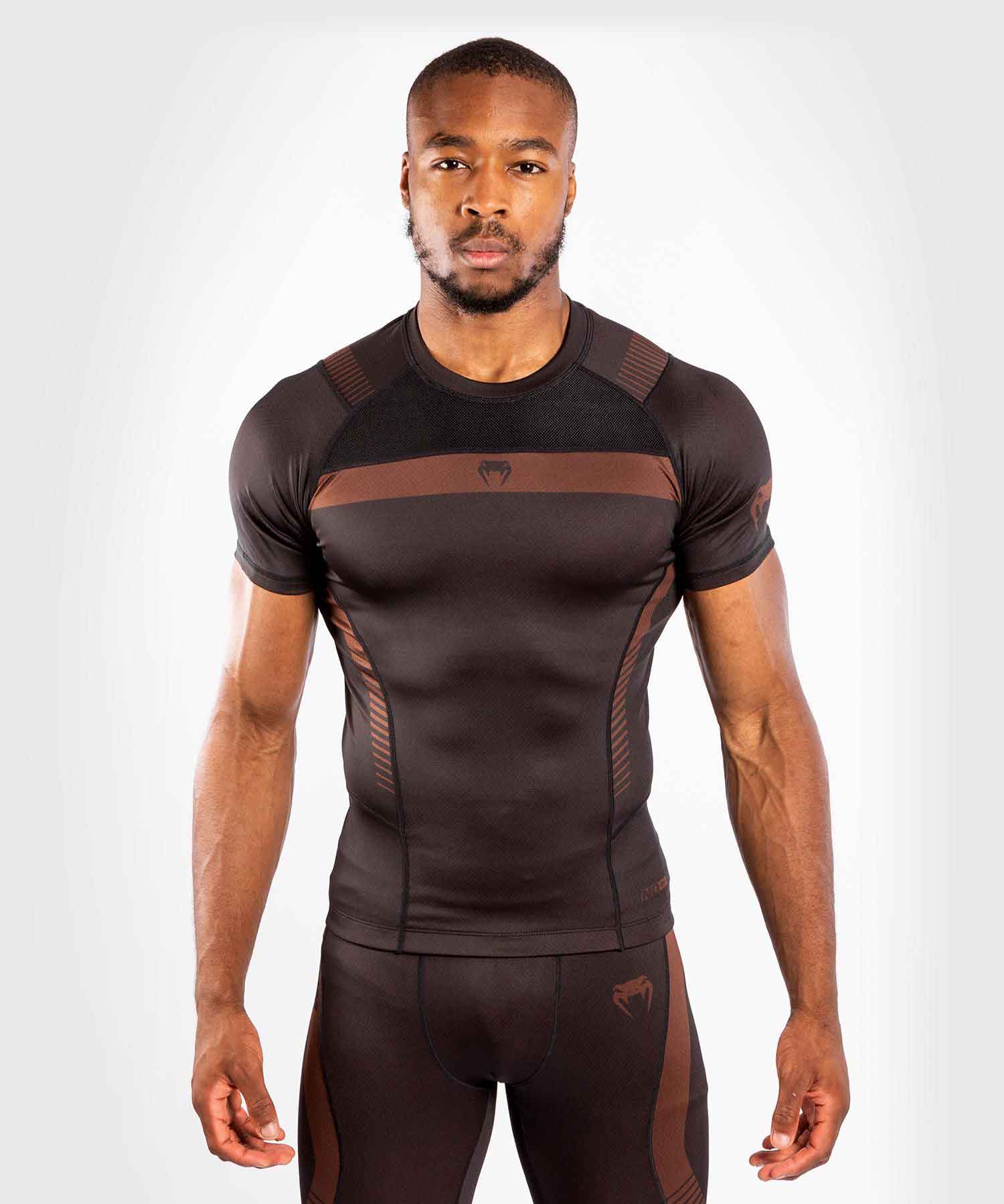 VENUM／ヴェナム　ラッシュガード　　NOGI 3.0 RASHGUARD SHORT SLEEVES／ノーギ 3.0 ラッシュガード ショートスリーブ（黒／ブラウン）