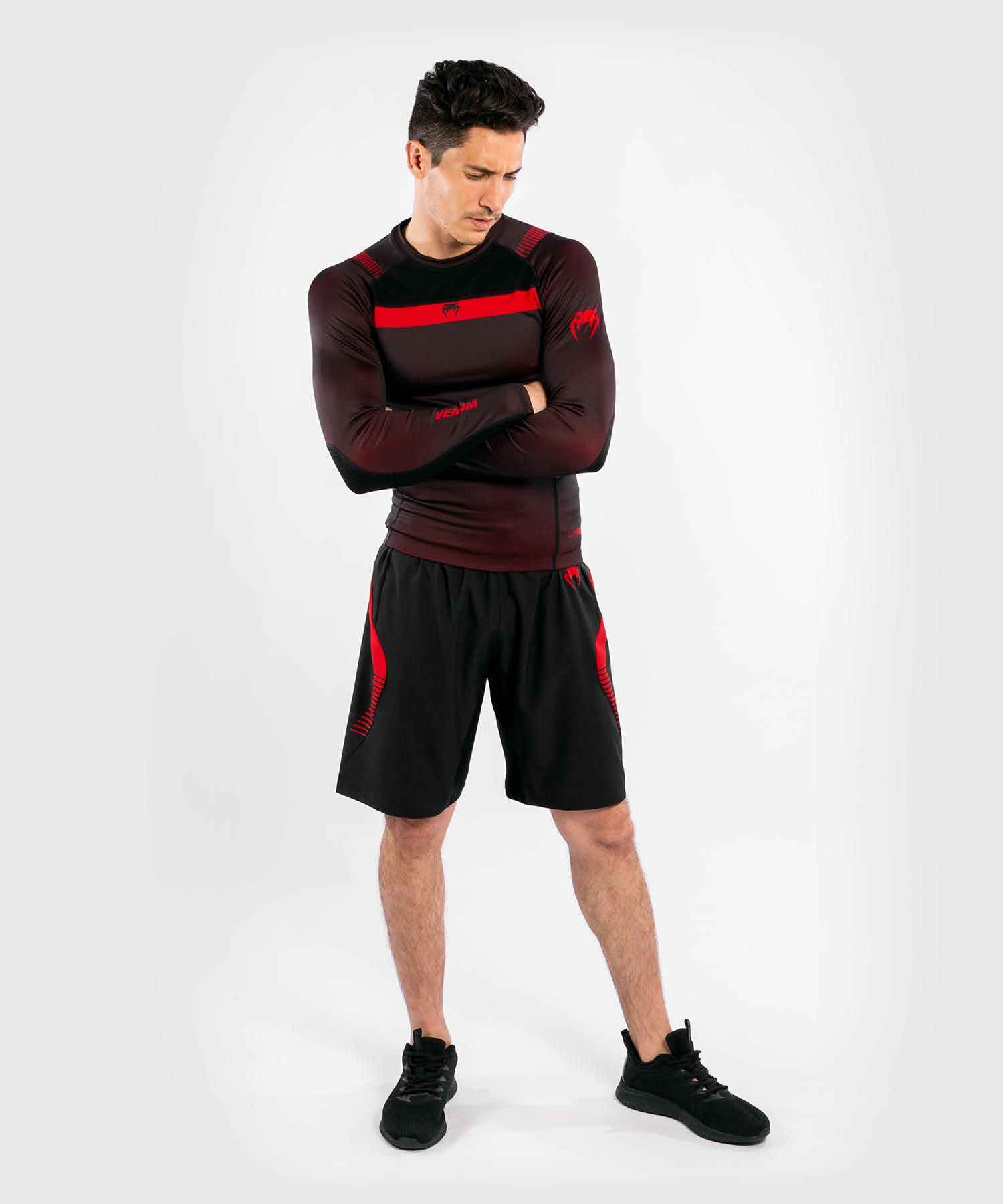 VENUM／ヴェナム　ラッシュガード　　NOGI 3.0 RASHGUARD LONG SLEEVES／ノーギ 3.0 ラッシュガード ロングスリーブ（黒／レッド）