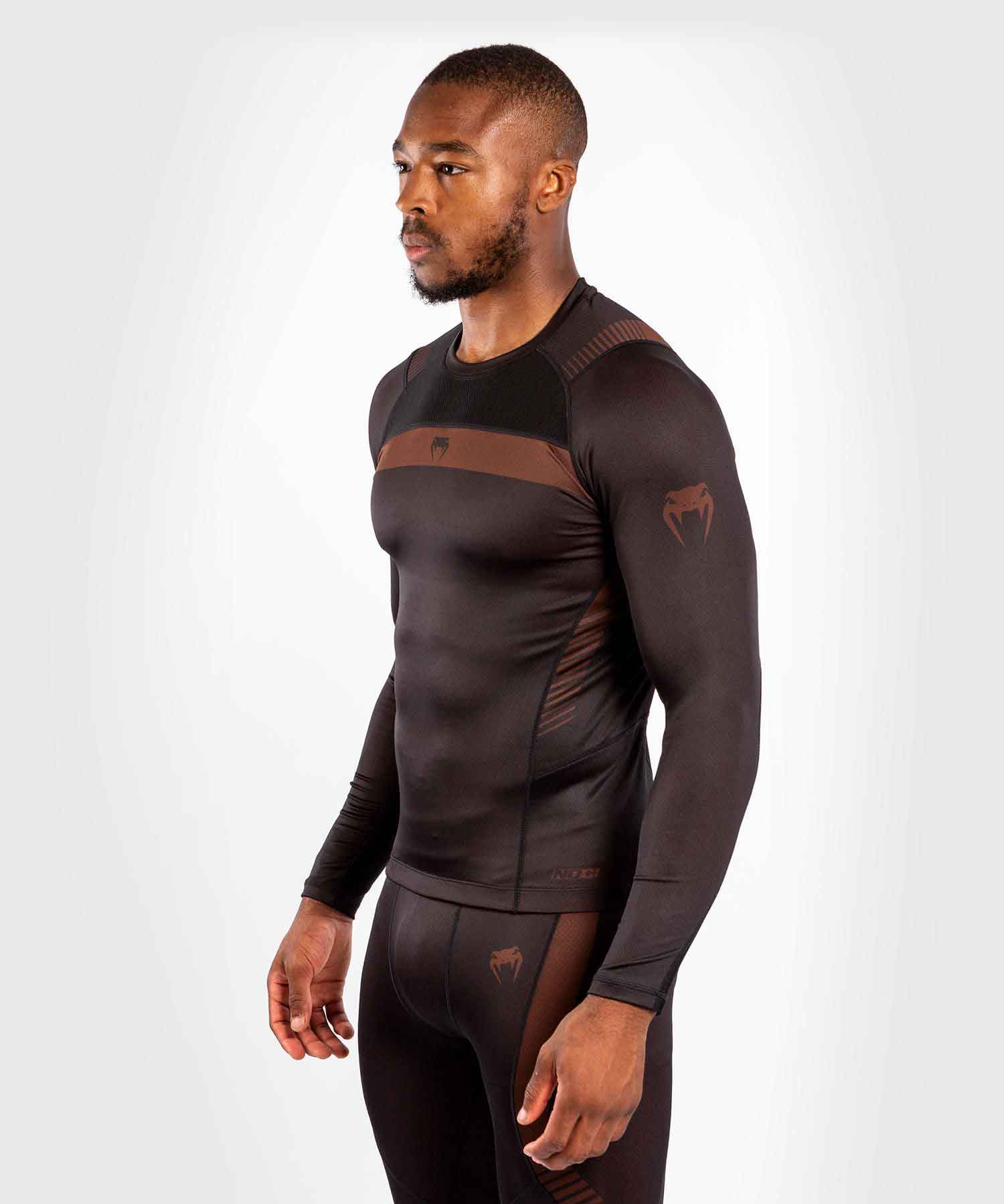 VENUM／ヴェナム　ラッシュガード　　NOGI 3.0 RASHGUARD LONG SLEEVES／ノーギ 3.0 ラッシュガード ロングスリーブ（黒／ブラウン）