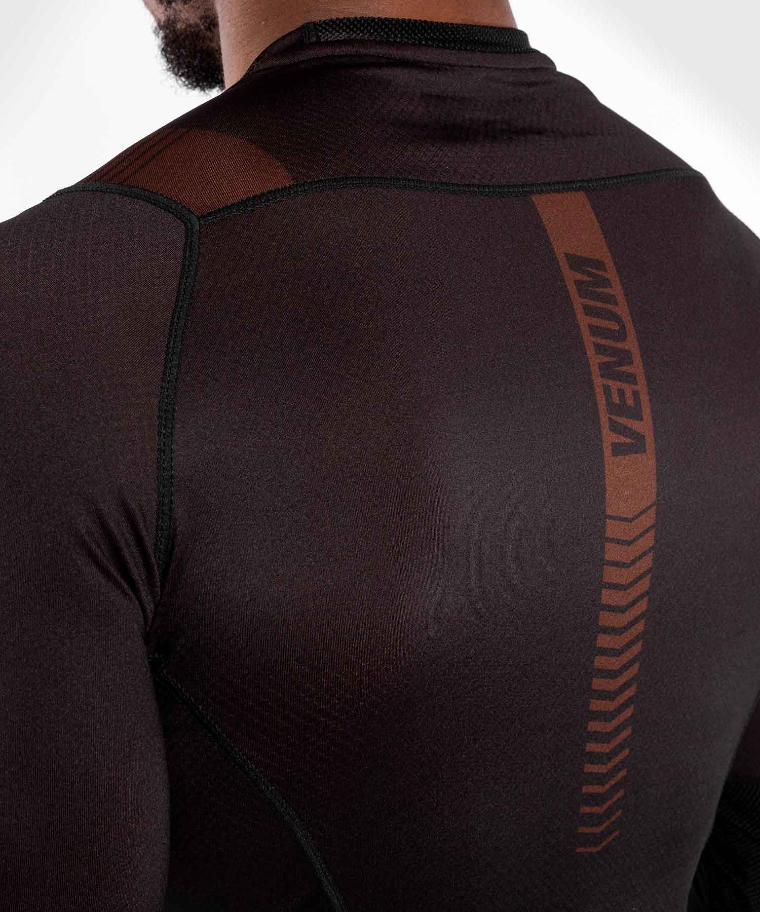 VENUM／ヴェナム　ラッシュガード　　NOGI 3.0 RASHGUARD LONG SLEEVES／ノーギ 3.0 ラッシュガード ロングスリーブ（黒／ブラウン）