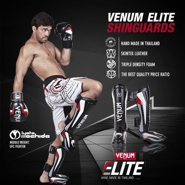 VENUM／ヴェナム　シンガード（レガース）　　ELITE STANDUP SHINGUARDS／エリート スタンドアップ シンガード（白／白）