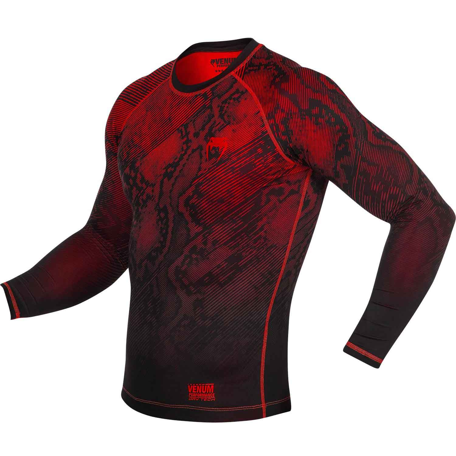 VENUM／ヴェナム　コンプレッションシャツ　　FUSION COMPRESSION - LONG／フュージョン コンプレッション ロング（レッド／黒）