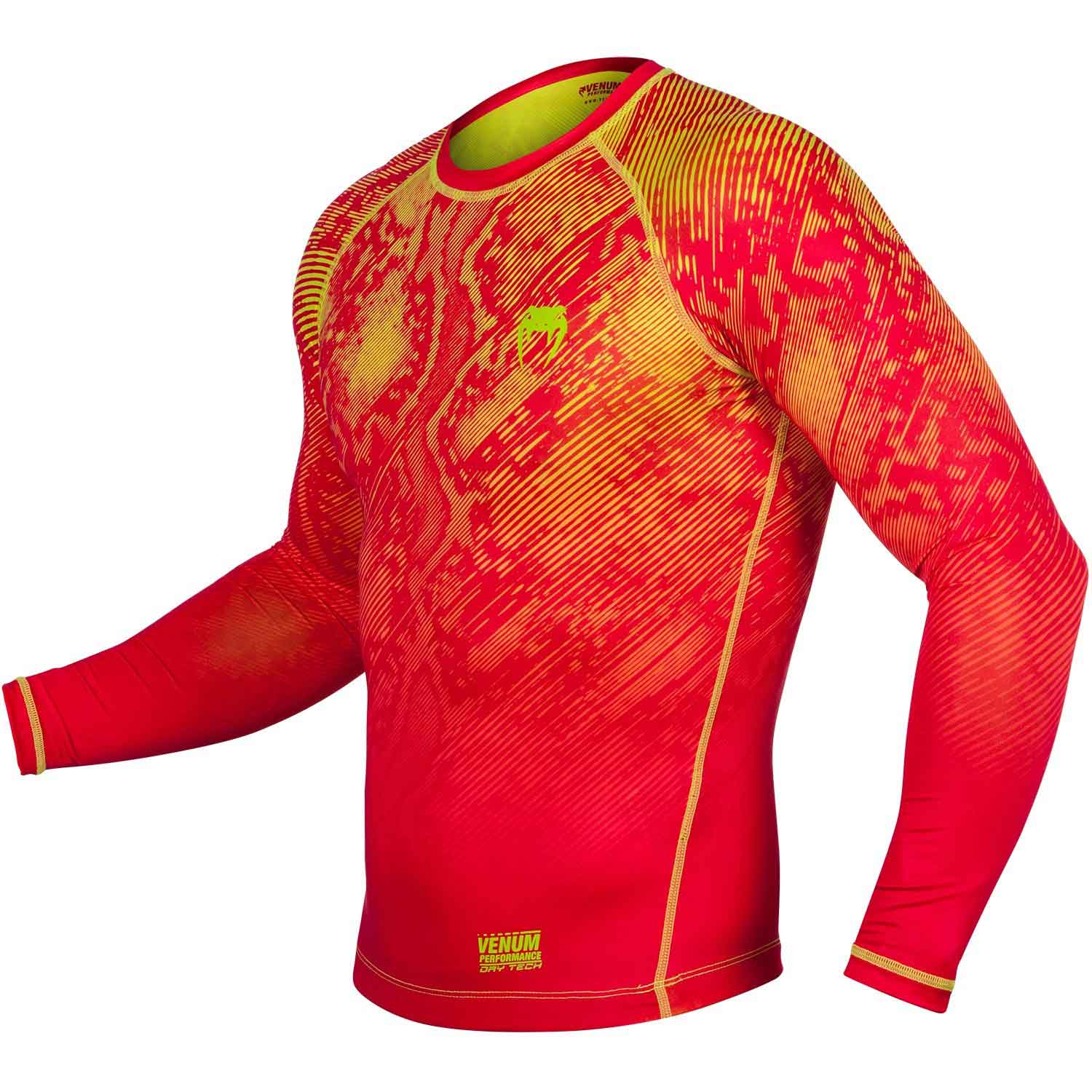 VENUM／ヴェナム　コンプレッションシャツ　　FUSION COMPRESSION - LONG／フュージョン コンプレッション ロング（ライトイエロー／レッド）