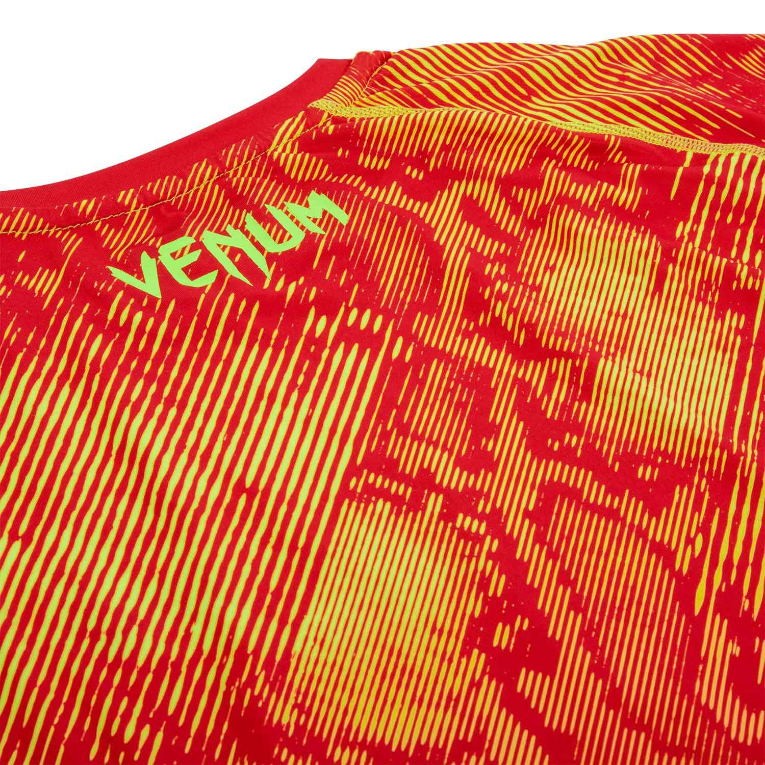 VENUM／ヴェナム　コンプレッションシャツ　　FUSION COMPRESSION - SHORT／フュージョン コンプレッション ショート（ライトイエロー／レッド）