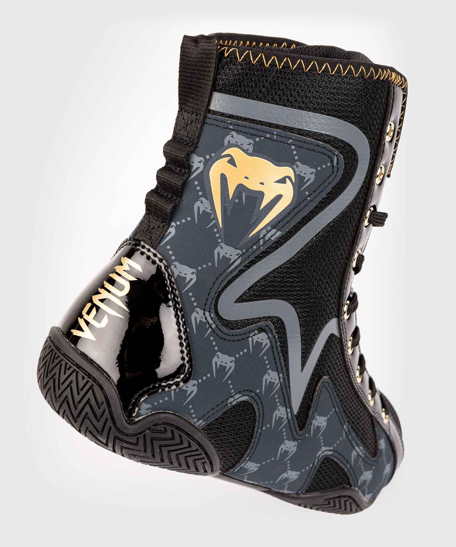 VENUM／ヴェナム　ボクシングシューズ　　ELITE EVO MONOGRAM BOXING SHOES／エリート エヴォ モノグラム ボクシングシューズ（黒／ネイビーブルー）