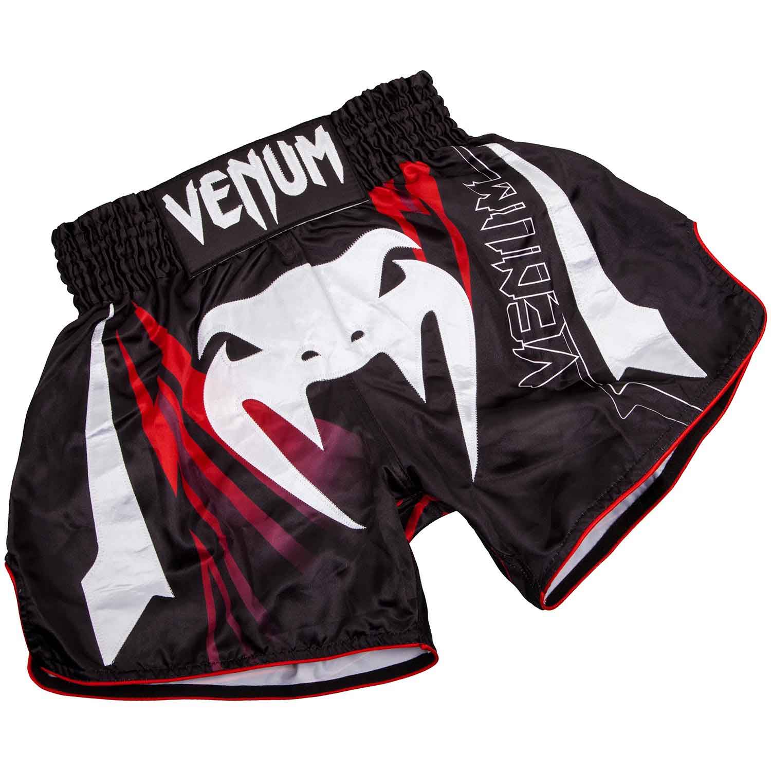 VENUM／ヴェナム　ムエタイショーツ　　SHARP 3.0 MUAY THAI SHORTS／シャープ 3.0 ムエタイショーツ（黒／レッド）