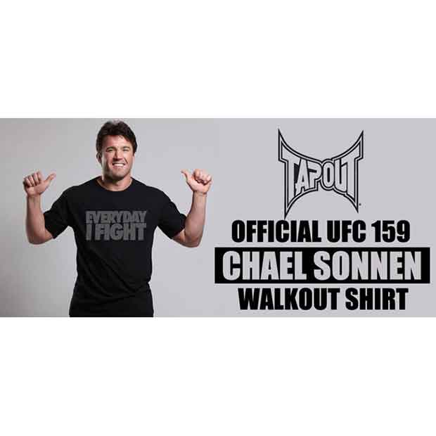 TAPOUT／タップアウト　Tシャツ　　EVERYDAY I FIGHT チェール・ソネン UFC159着用モデル（黒）