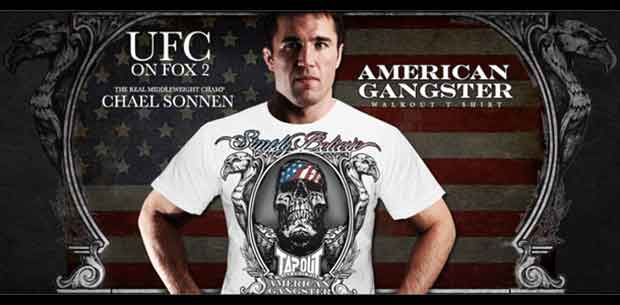 TAPOUT／タップアウト　Tシャツ　　チェール・ソネンUFC on Fox 2 着用モデル