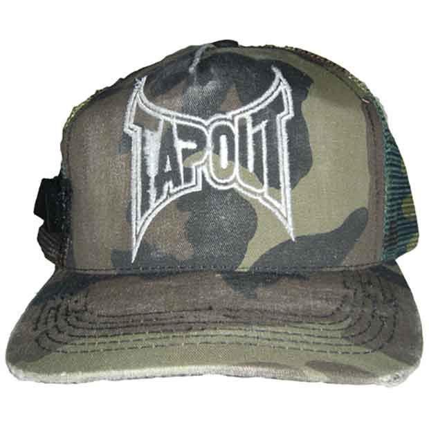 TAPOUT／タップアウト　キャップ　　Camo Distressed Hat